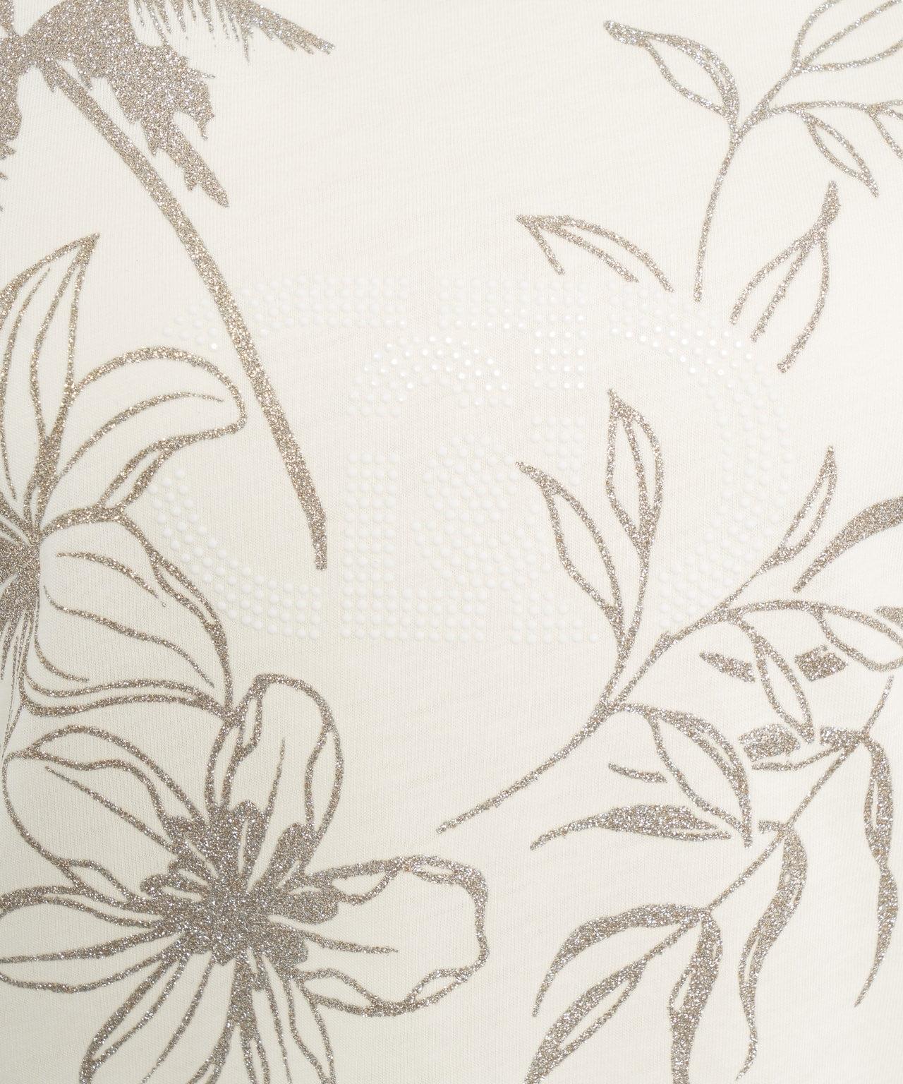 T-shirt with logo and rhinestones Product Image