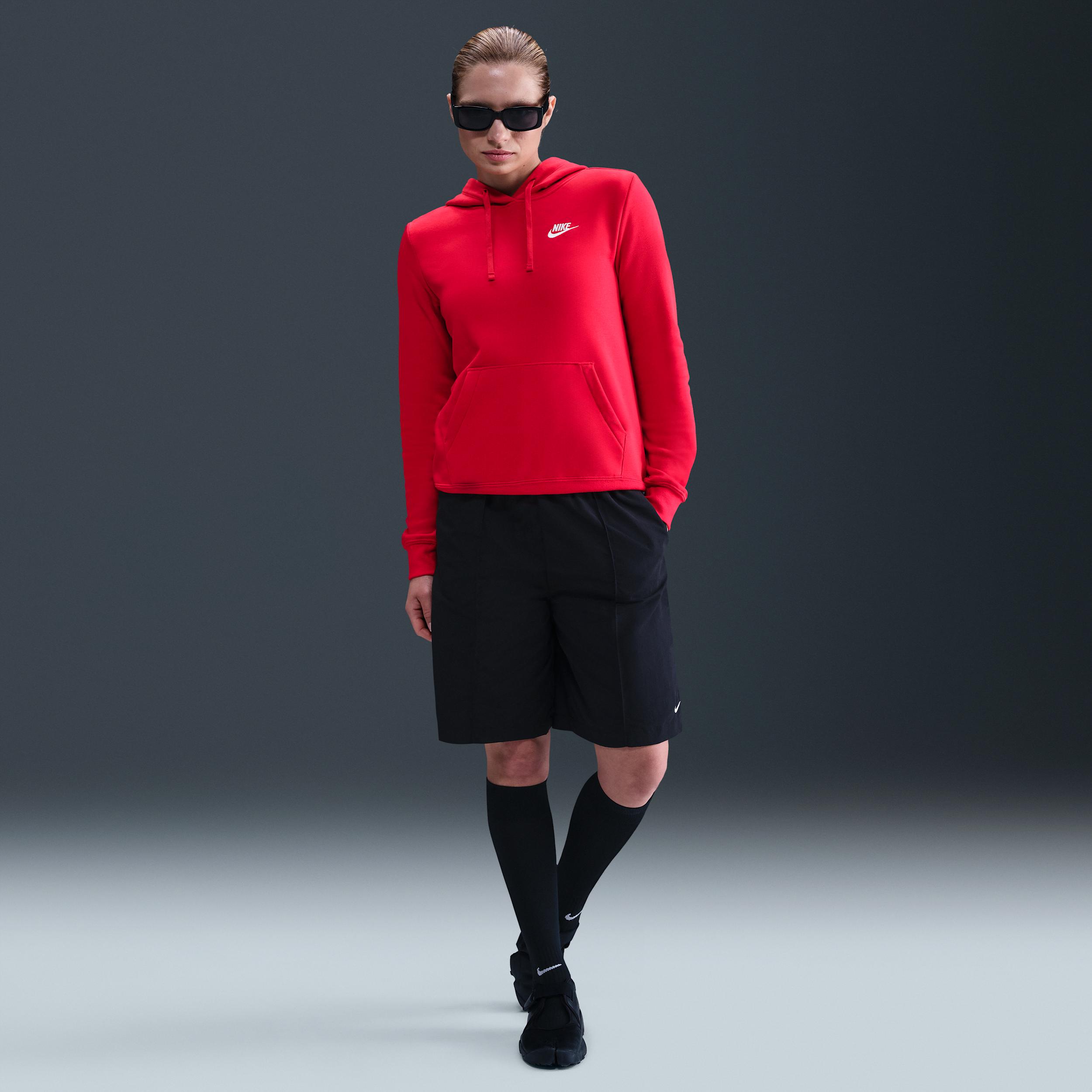 Womens Nike Sportswear Club Fleece Pullover Hoodie | DQ5793-657 Product Image