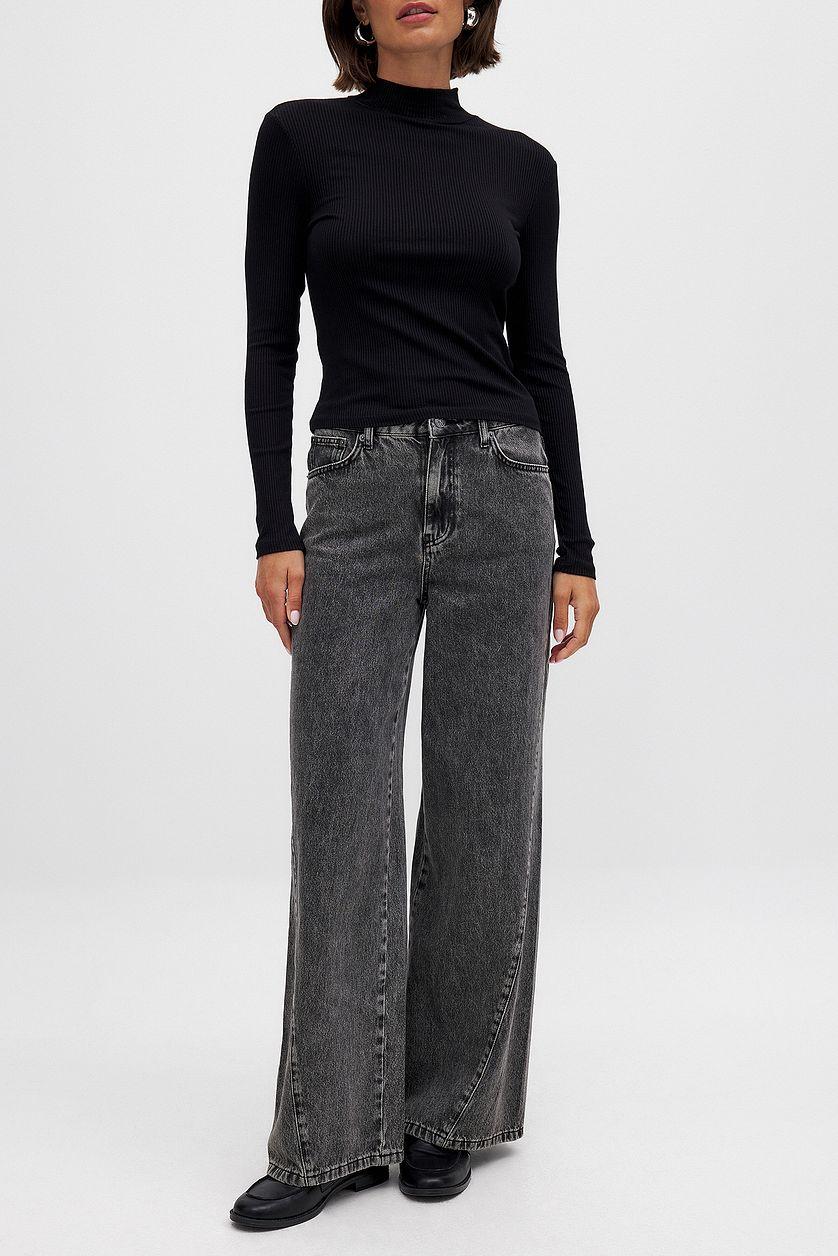 High Waist Extra Wide Leg Denim Product Image