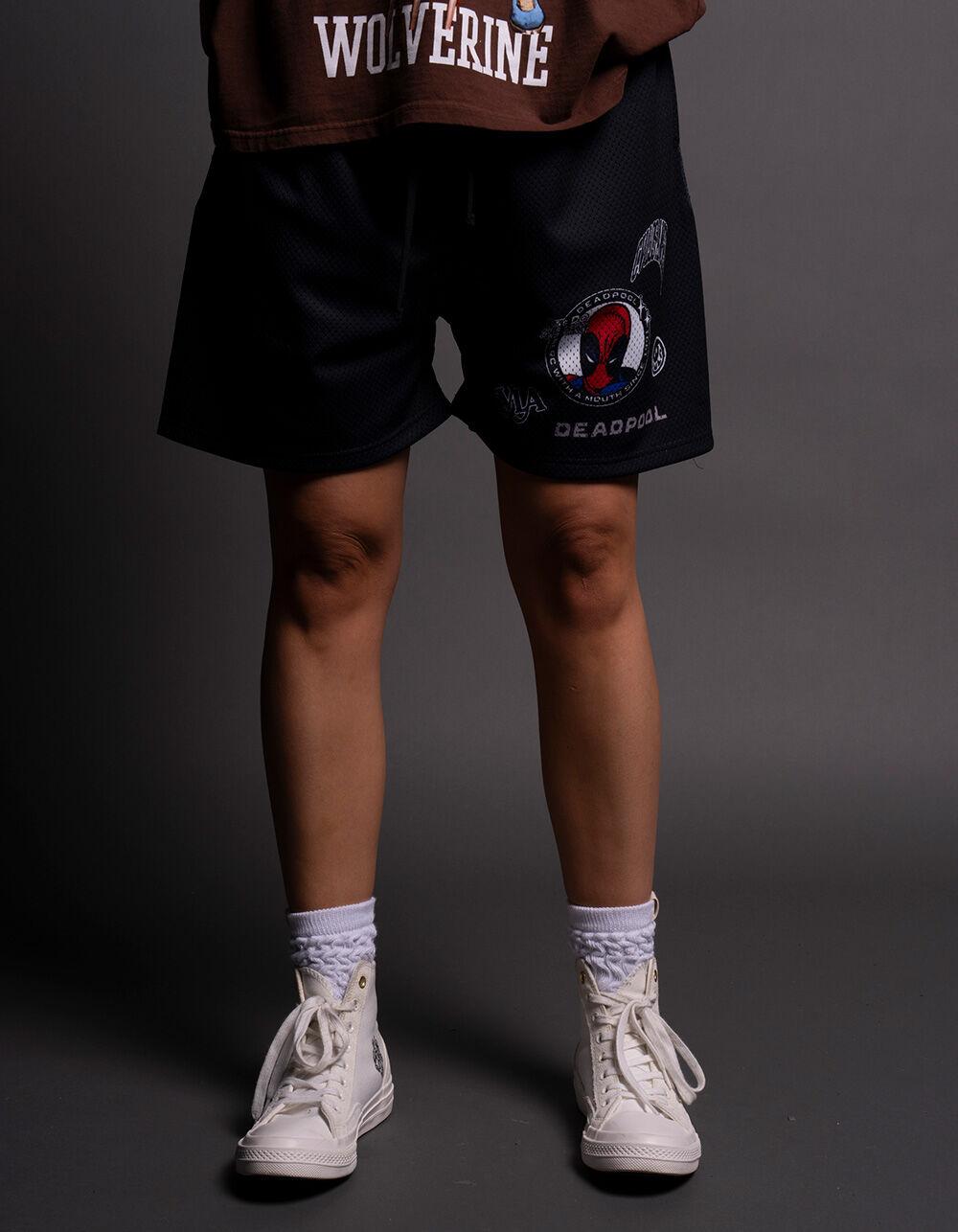 CVLA x DEADPOOL & WOLVERINE Deadpool Mesh Shorts - BLACK Product Image