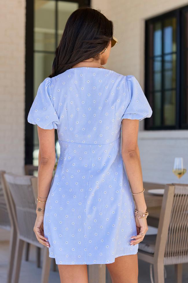 Jessica Blue Daisy Dress Product Image