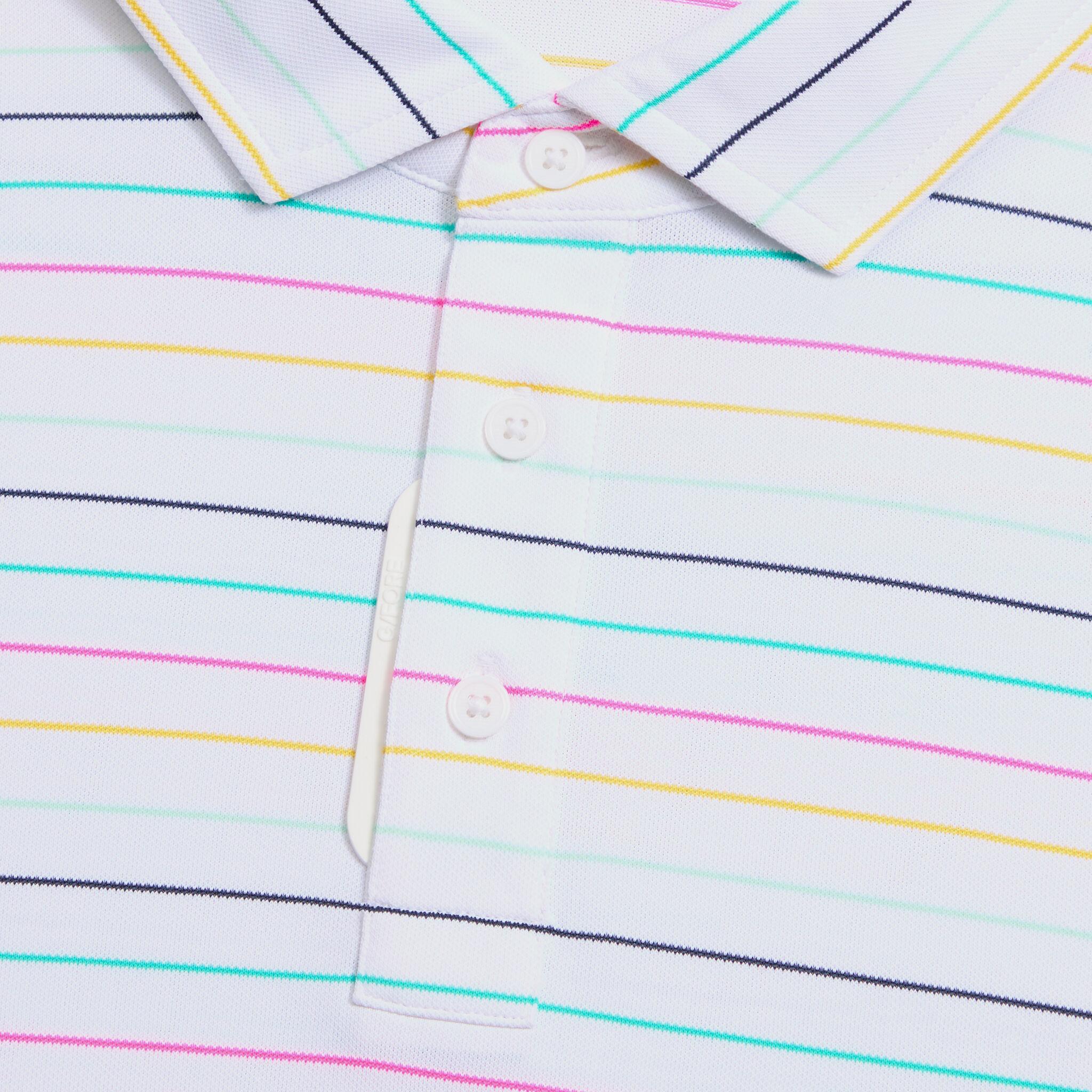 MULTI STRIPE TECH PIQUÉ PERFORMANCE POLO Product Image