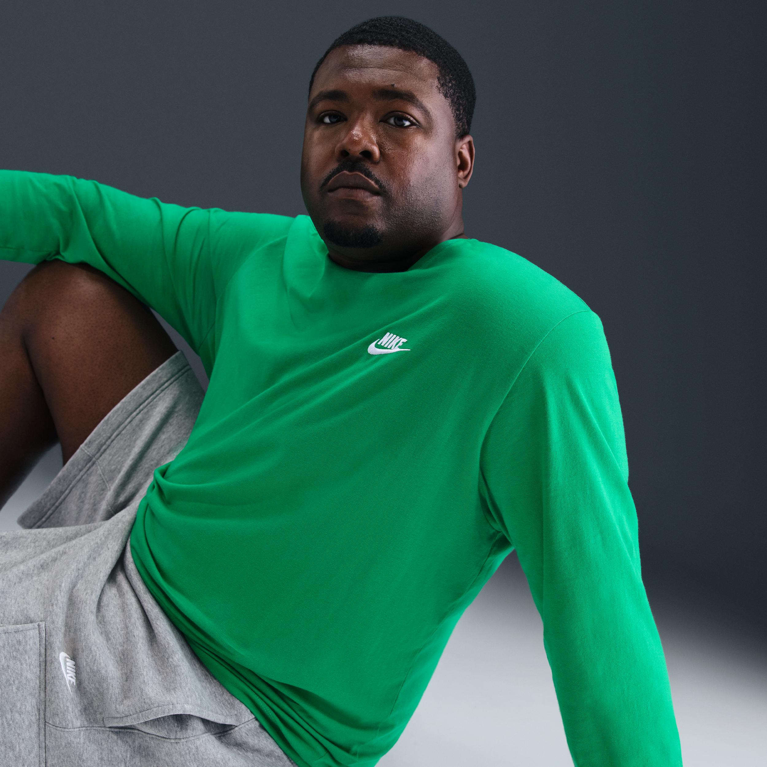 Mens Nike Sportswear Club Long-Sleeve T-Shirt | AR5193-324 Product Image