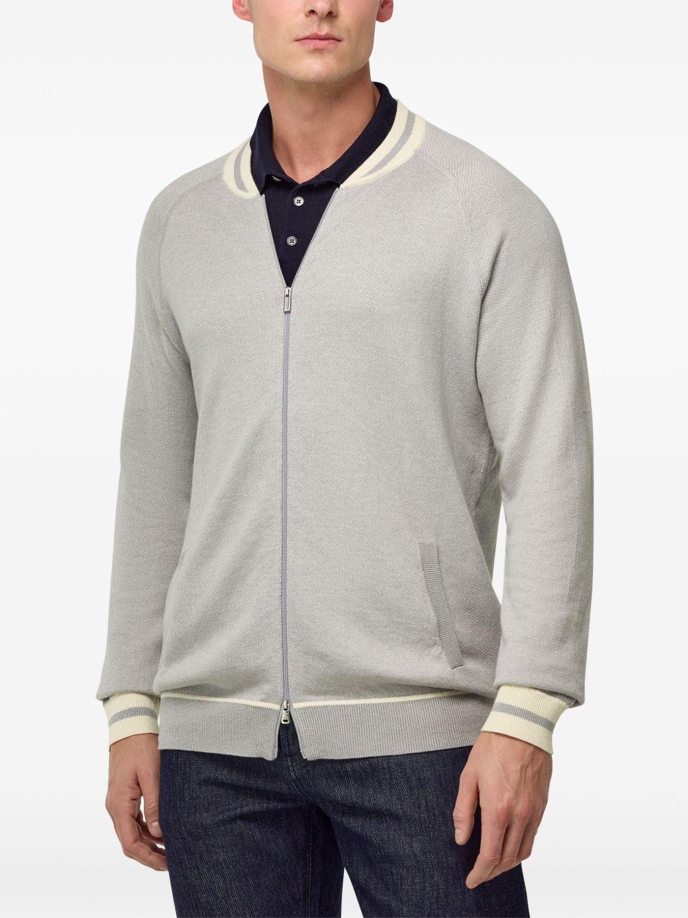 fine-knit bomber jacket Product Image