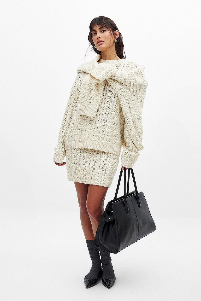 Knitted Mini Skirt Product Image