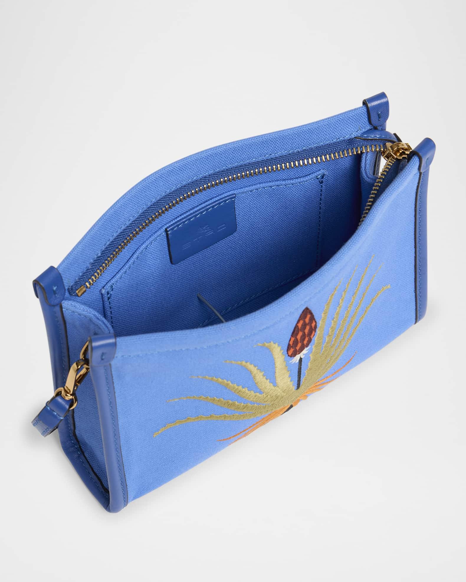 Embroidered Canvas Pouch Bag Product Image