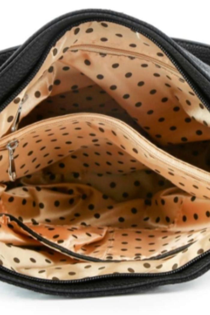 Dazzling Animal Print Rhinestone Hobo Handbag Product Image