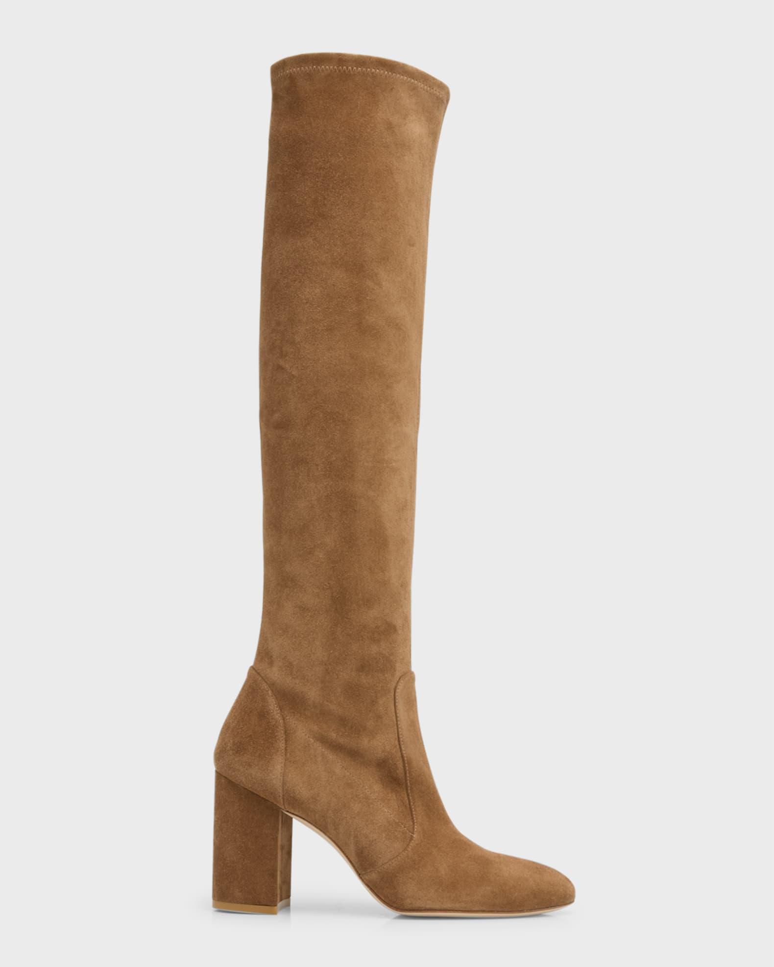 Stuart Weitzman Yuliana 85 Block Heel Slouch Boots Product Image