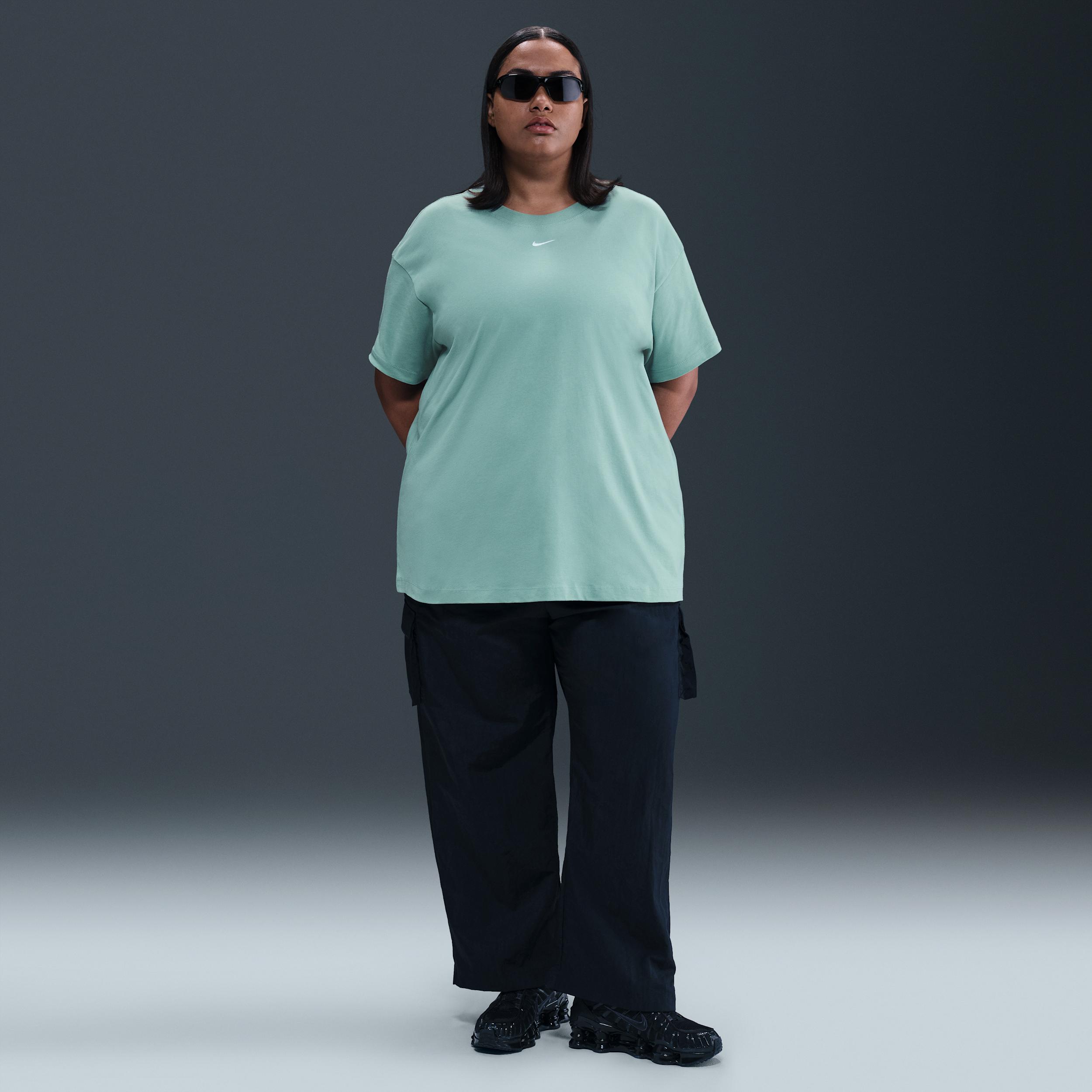 Womens Nike Sportswear Essential T-Shirt (Plus Size) | FJ2739-017 Product Image