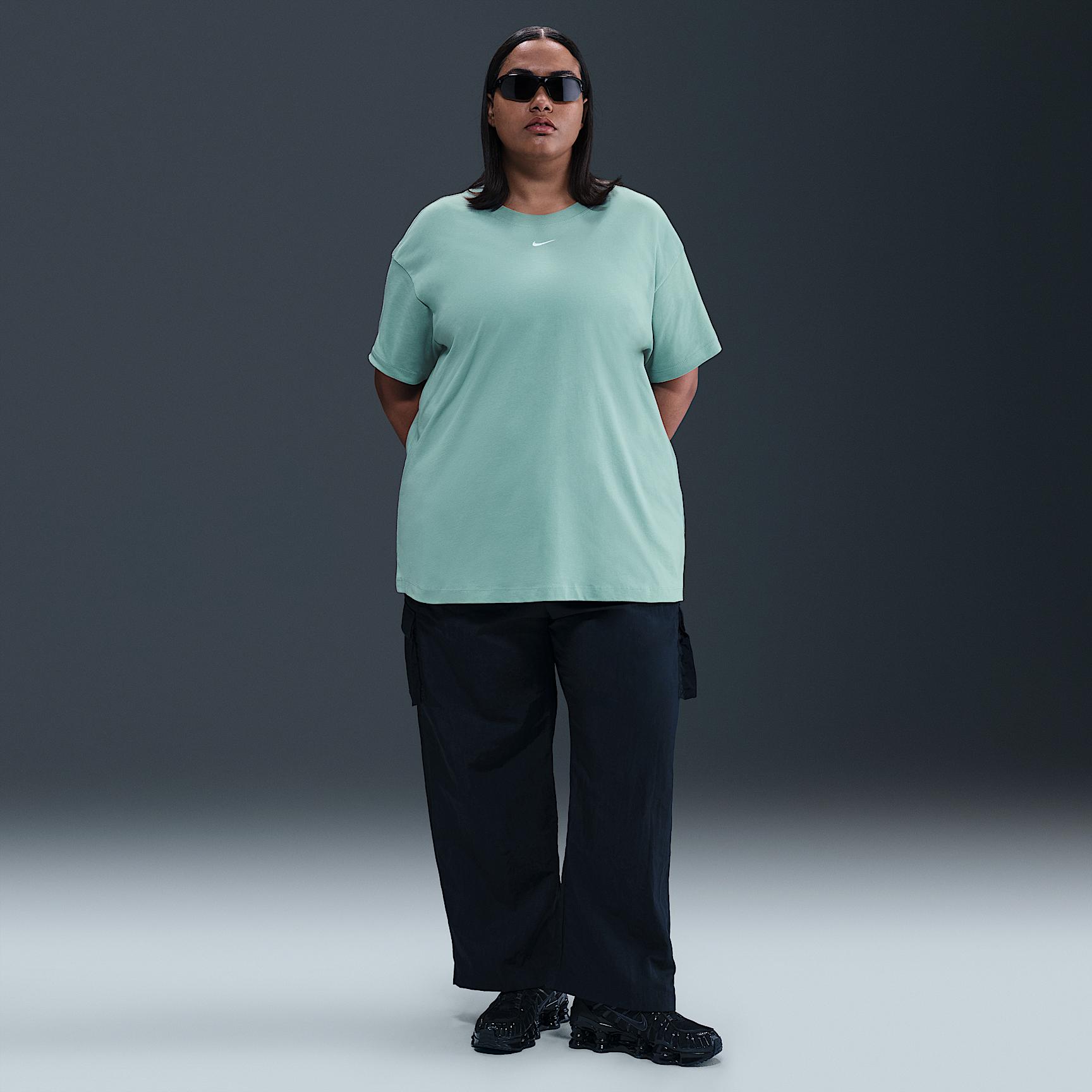 Womens Nike Sportswear Essential T-Shirt (Plus Size) | FJ2739-017 Product Image