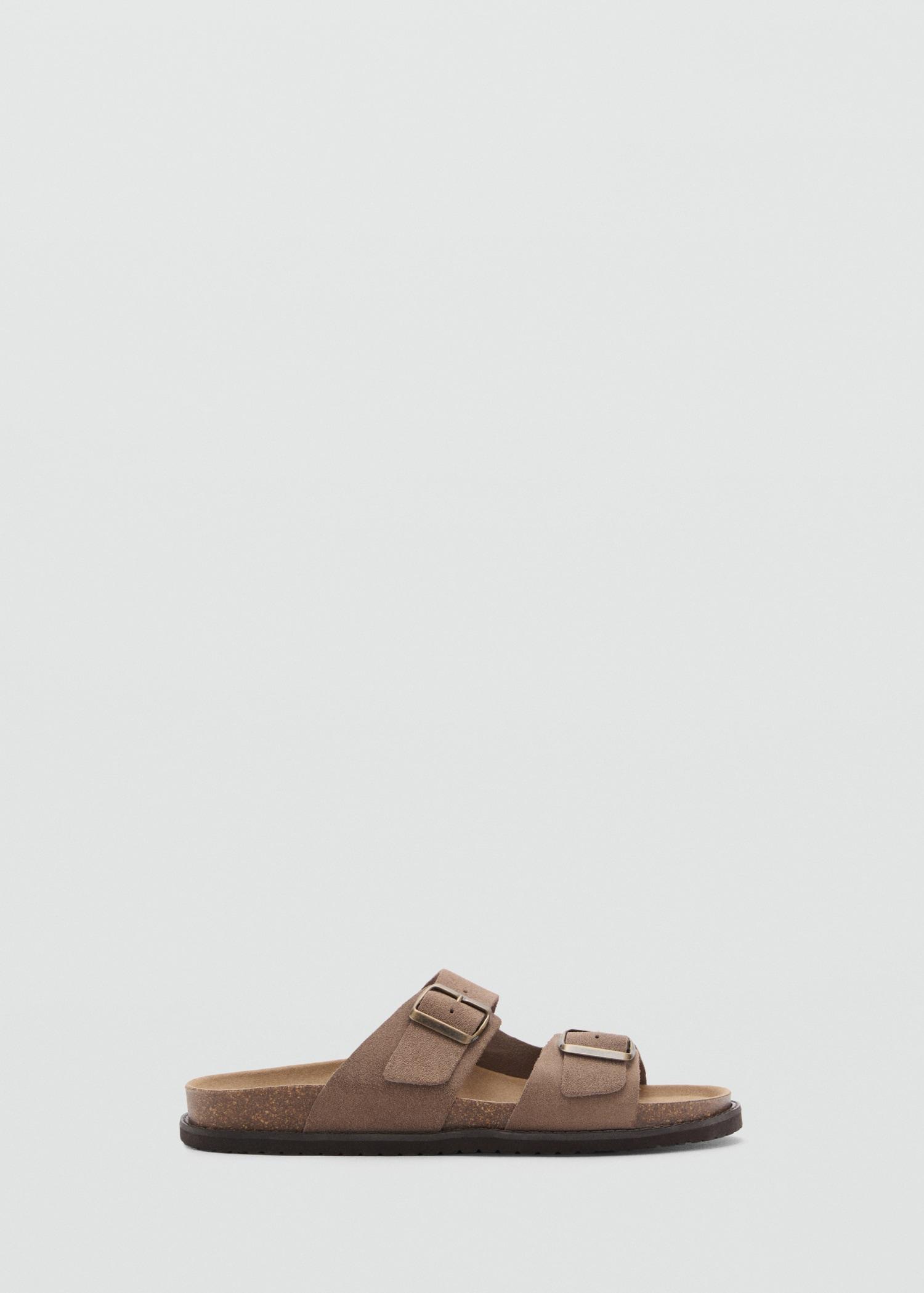 Buckles leather sandal - Men | MANGO USA Product Image