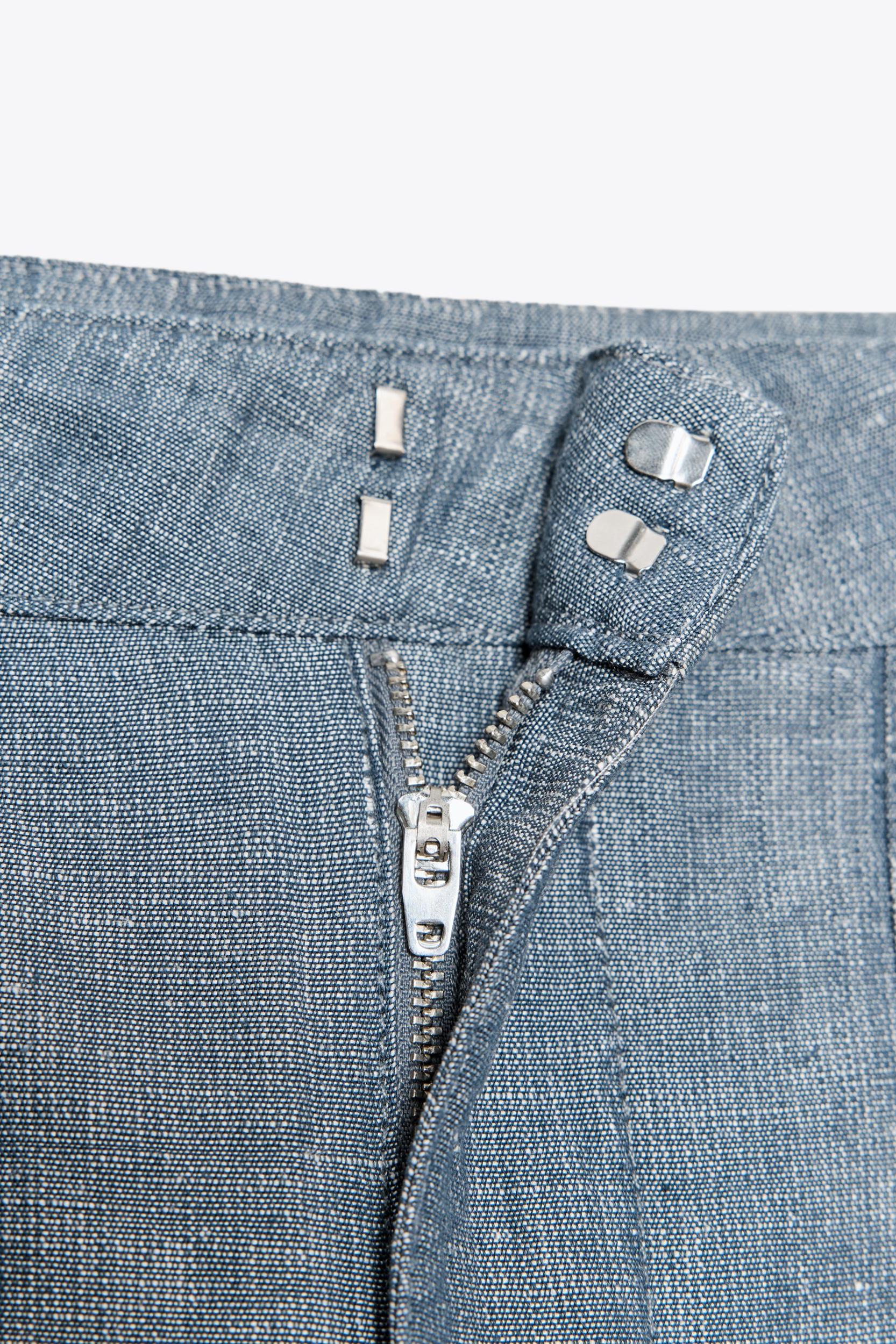 ZW COLLECTION WIDE LEG LINEN PANTS Product Image