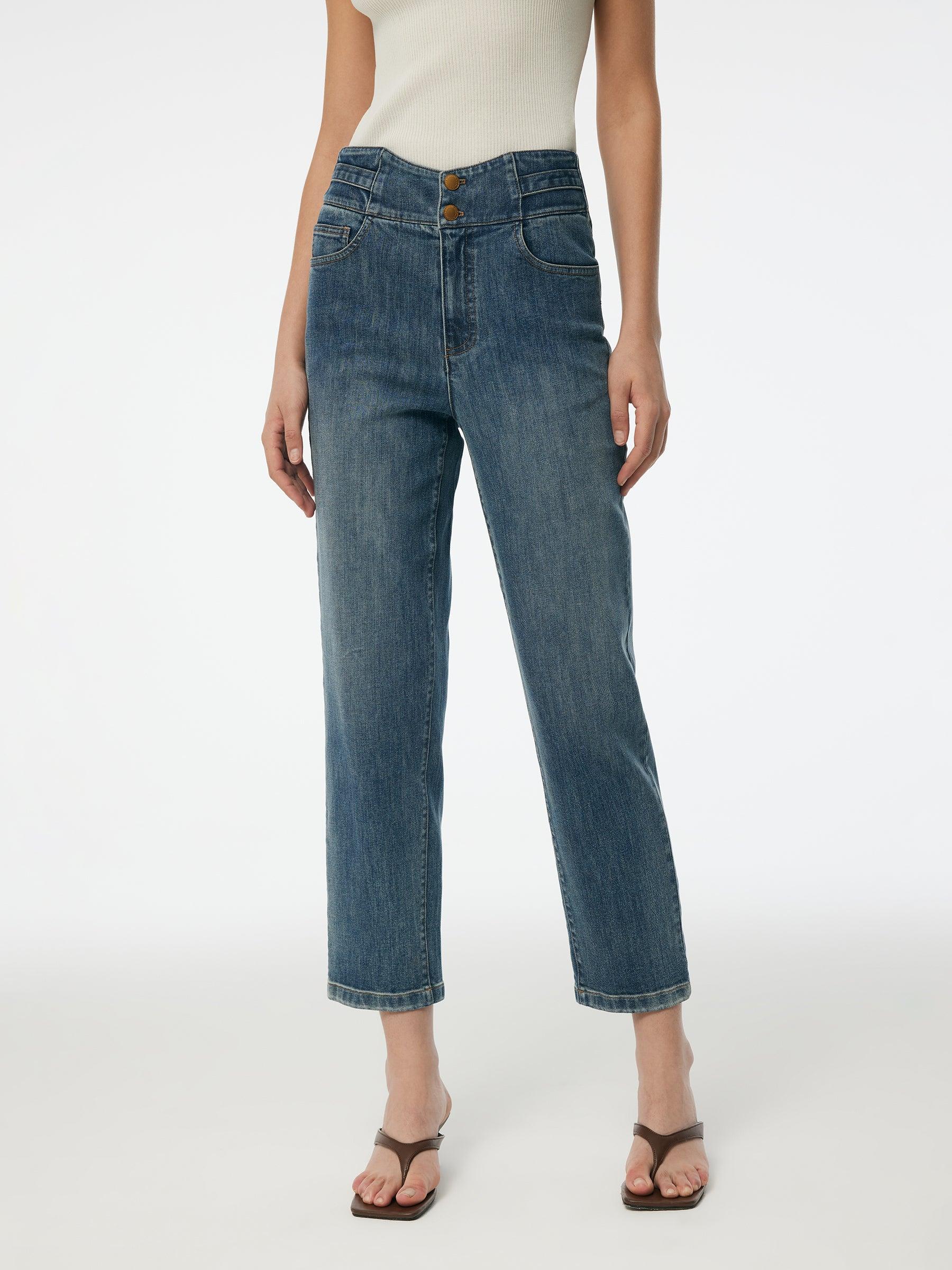 Denim Women Ankle Length Tapered Jeans Product Image