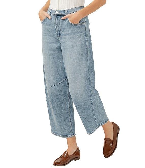 Silver Jeans Co. Indio Wash High Rise Barrel Leg Jeans Product Image