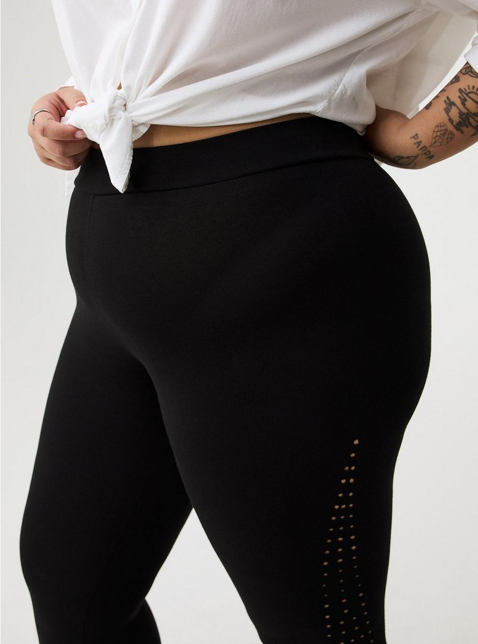Crop Signature Laser-Cut Legging Product Image