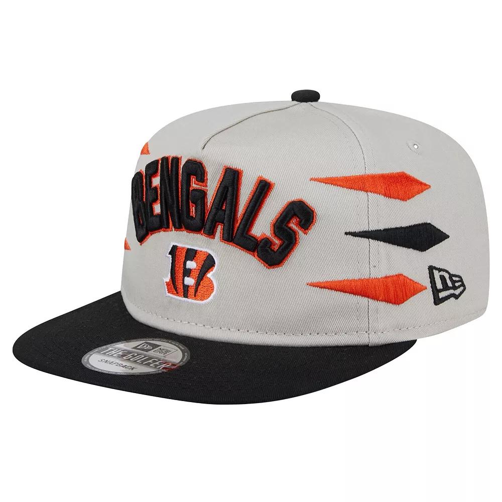 Men's New Era Stone/Orange Cincinnati Bengals Athletic Golfer Snapback Hat, Team Product Image