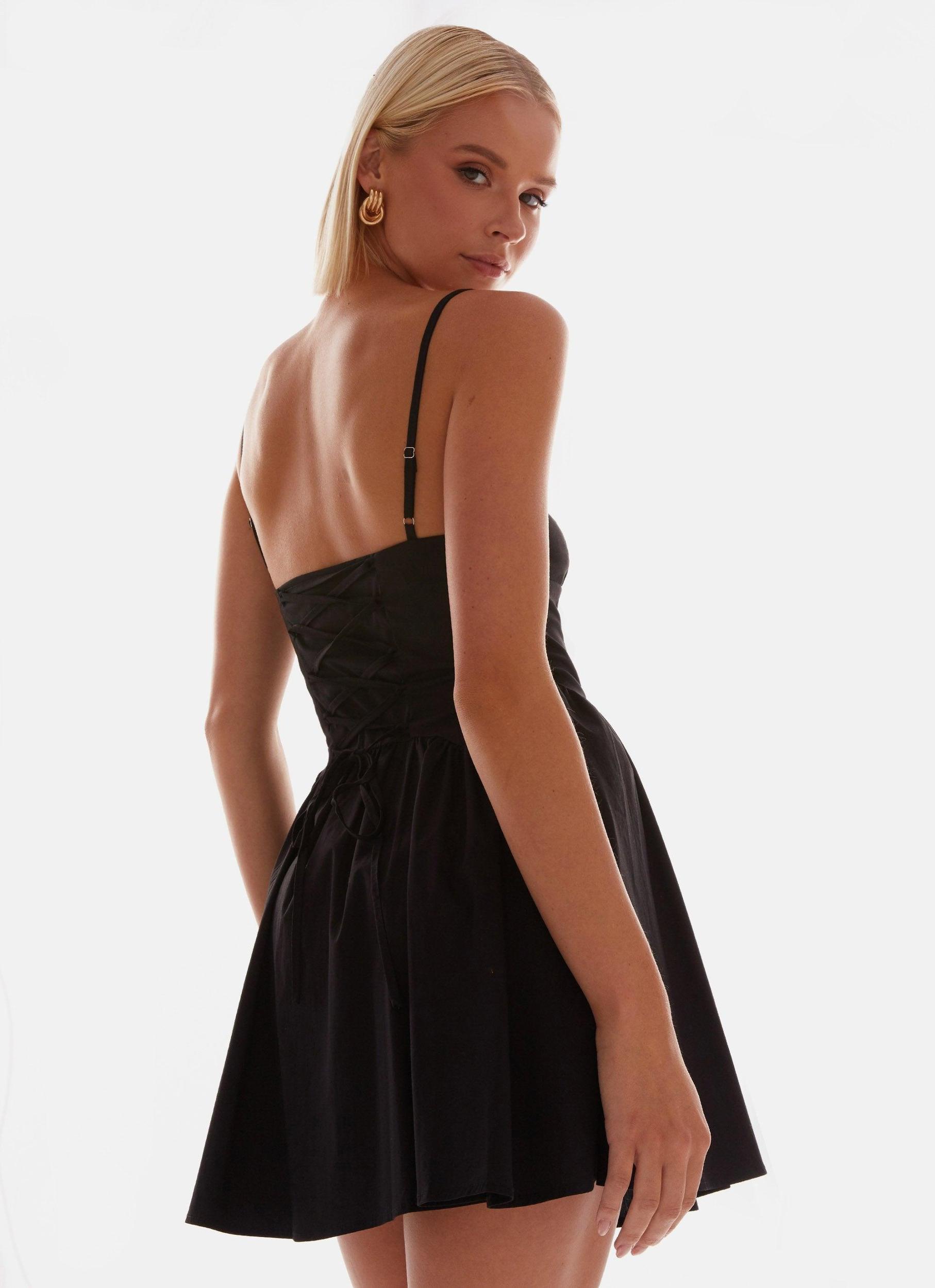 Tesoro Mio Mini Dress - Black Product Image