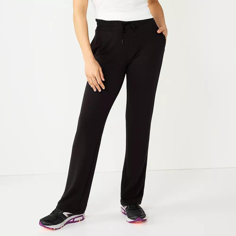 Petite Tek Gear® French Terry Open Hem Pants, Women's,  Product Image