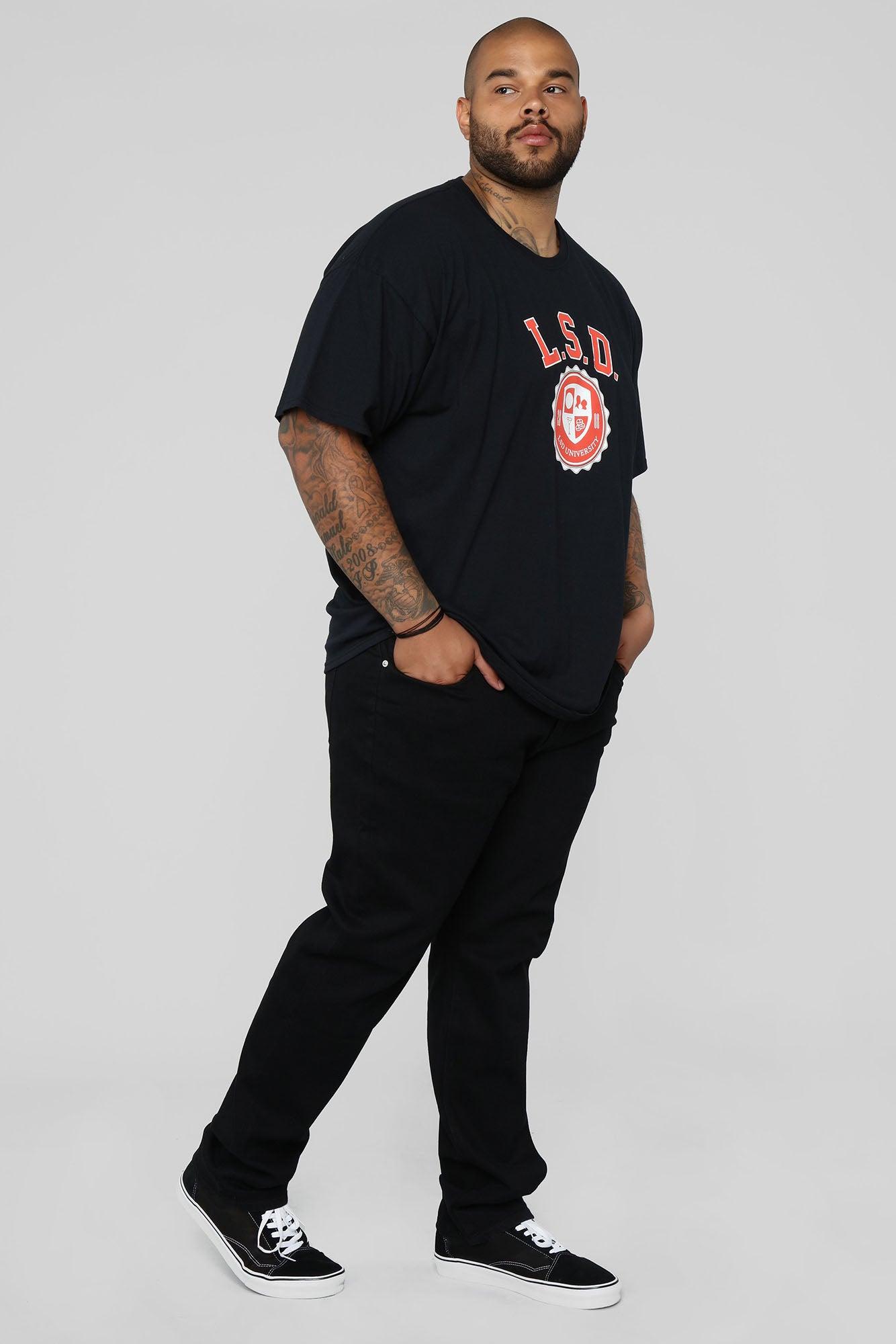 Mike Straight Taper Jeans - Black Product Image