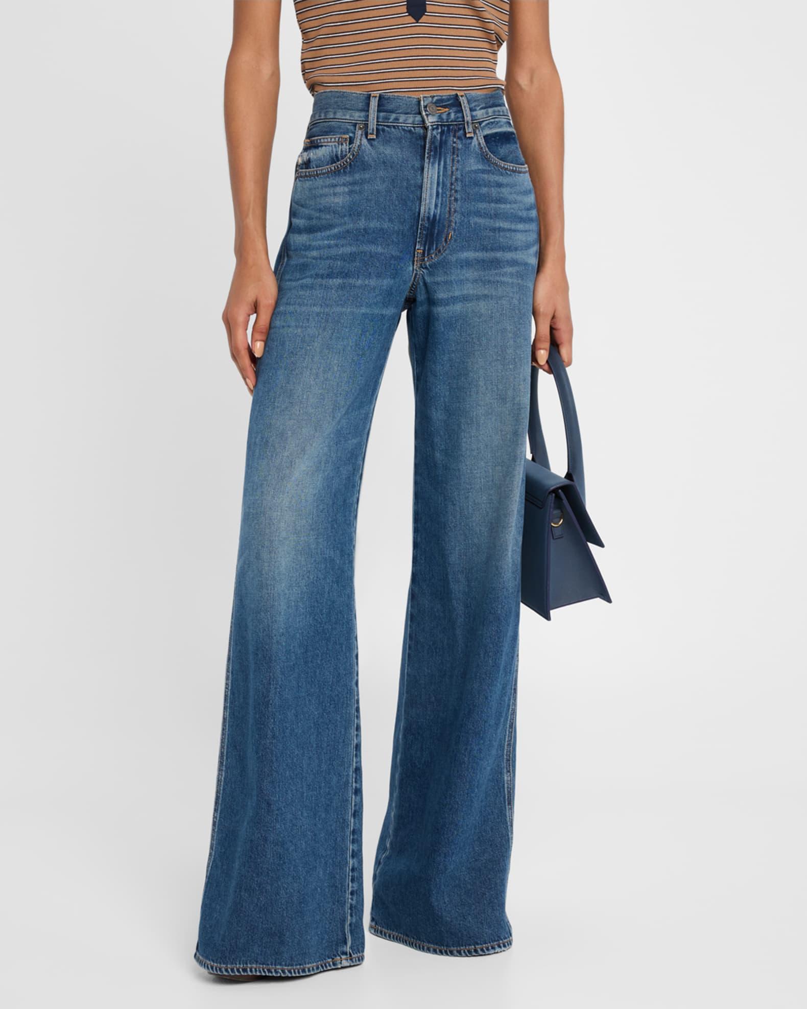 Kasey Mid-Rise Wide-Leg Jeans Product Image