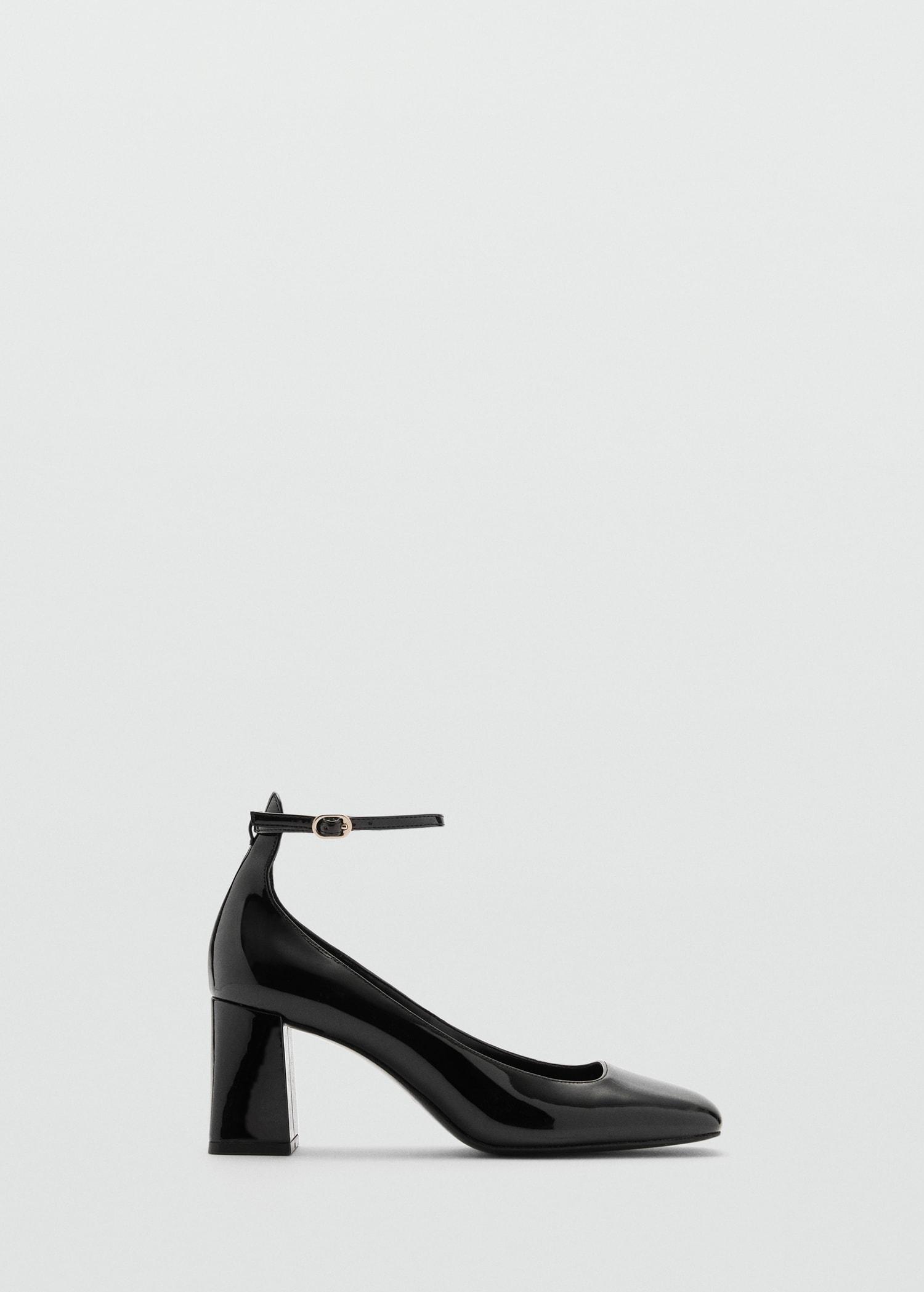 Patent leather-effect heeled shoes - Women | MANGO USA Product Image