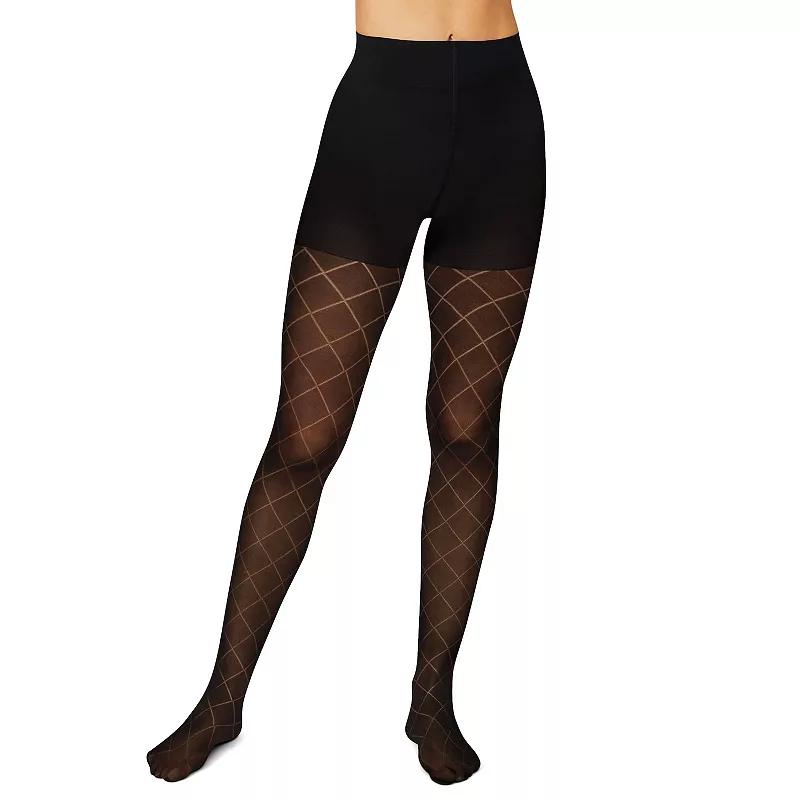 Women's Hanes® Diamond Outline Control Top Tights HG0017,  Product Image