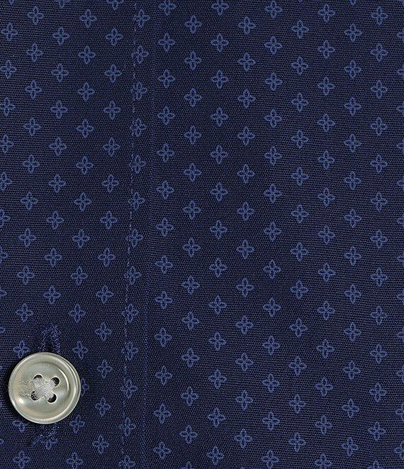 Gold Label Roundtree & Yorke Long Sleeve Geometric Print Sport Shirt Product Image
