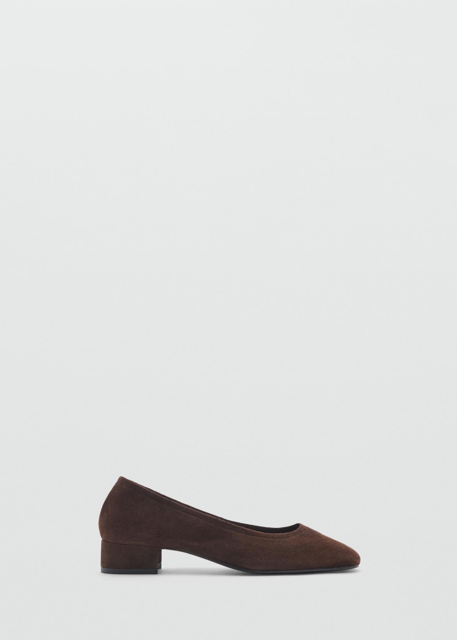 Suede heeled shoes - Women | MANGO USA Product Image