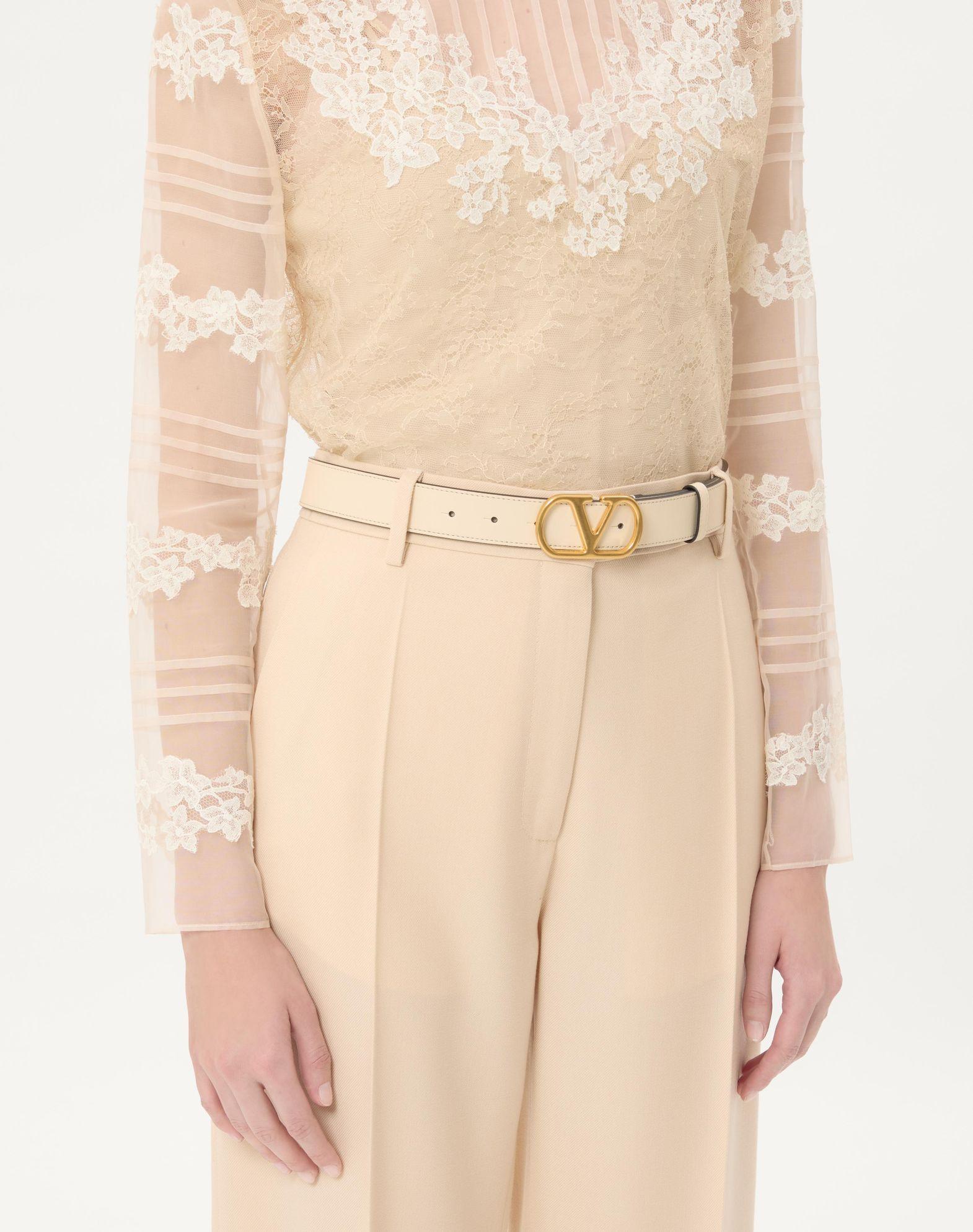 Vlogo Signature Belt In Shiny Calfskin 30 Mm Product Image