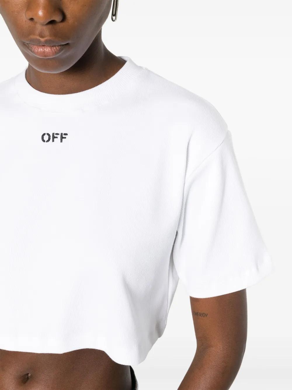 Off-Stamp cropped T-shirt Product Image