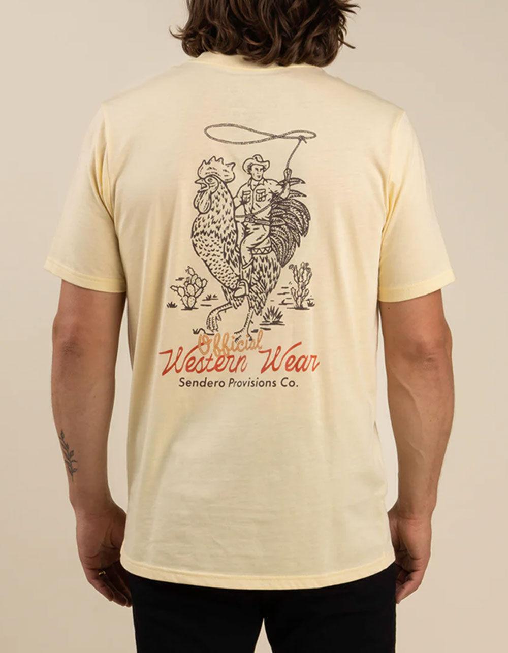 SENDERO PROVISIONS CO. Official Western Mens Tee - CREAM Product Image