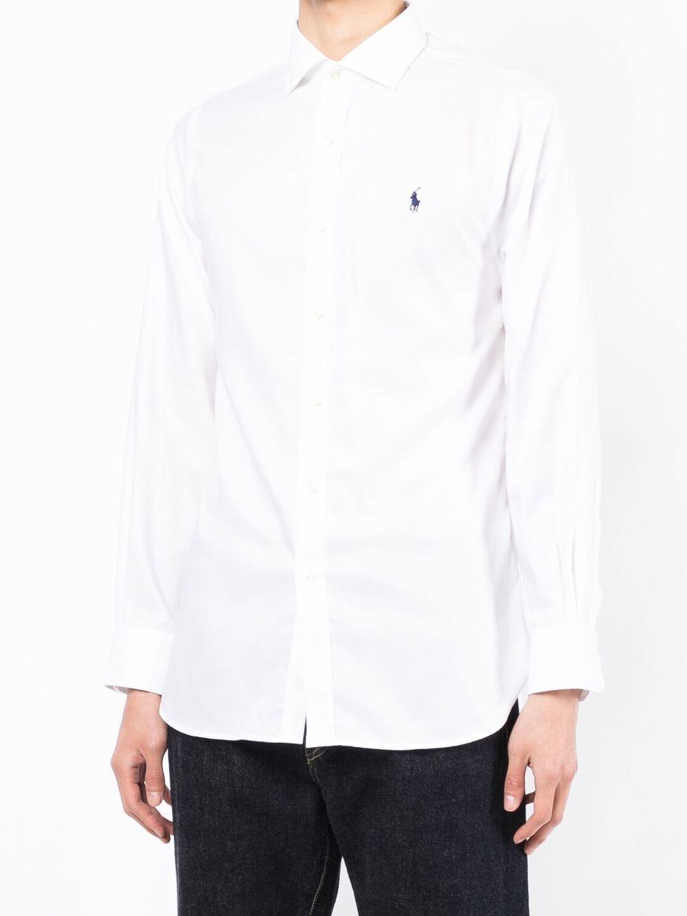 POLO RALPH LAUREN Long Sleeve Sport Shirt Clothing In White Product Image