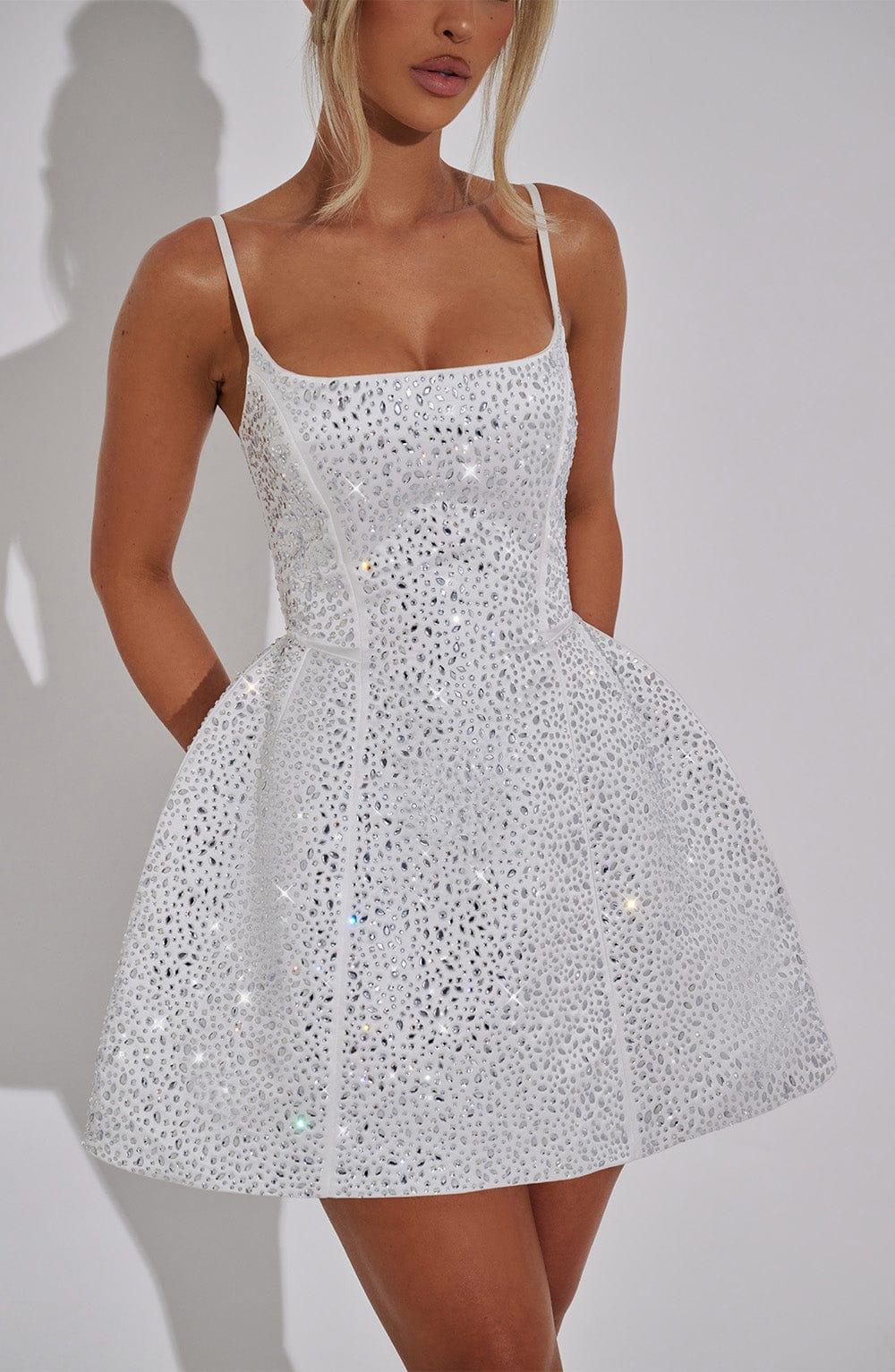 Angelique Mini Dress - Ivory Product Image