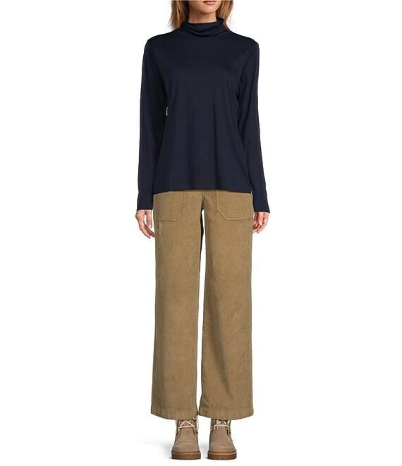 L.L.Bean Pima Cotton Long Sleeve Knit Turtleneck Product Image