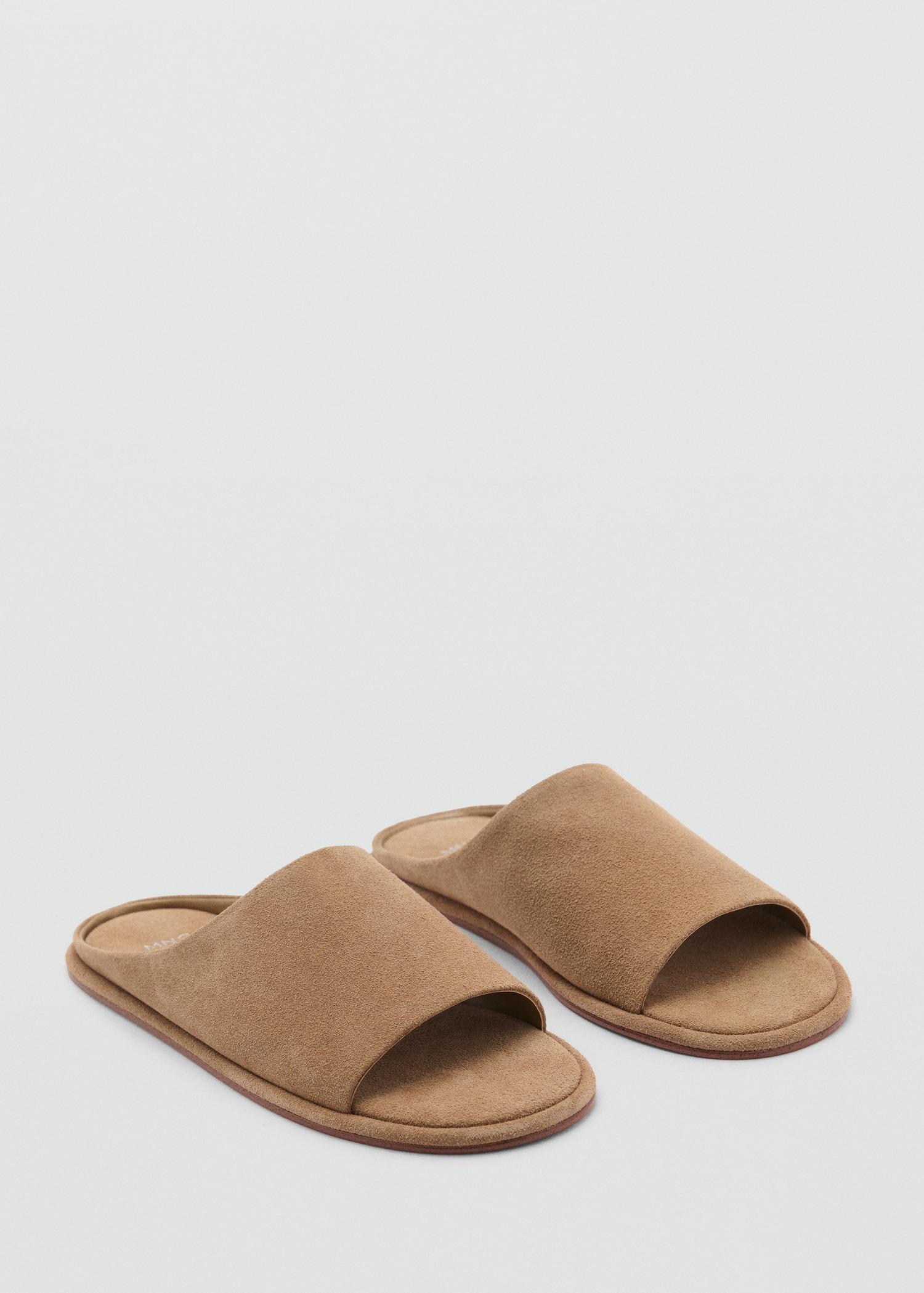 Suede leather sandals - Women | MANGO USA Product Image