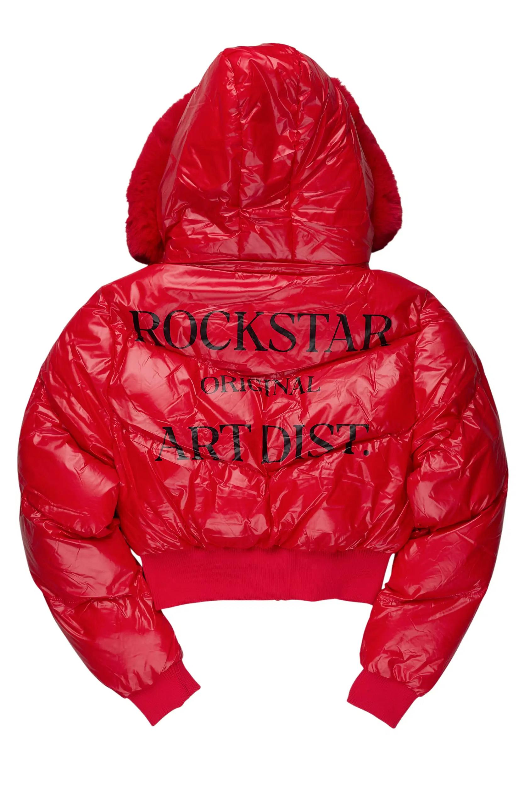 Destina Red Puffer Jacket Female Product Image
