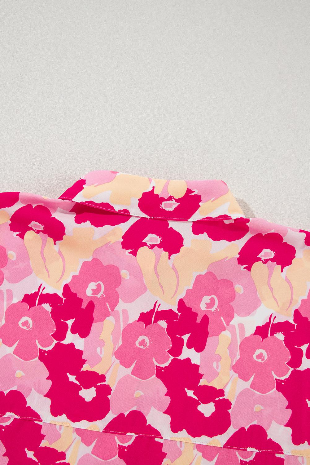 Pink Floral Top / Blouse Product Image