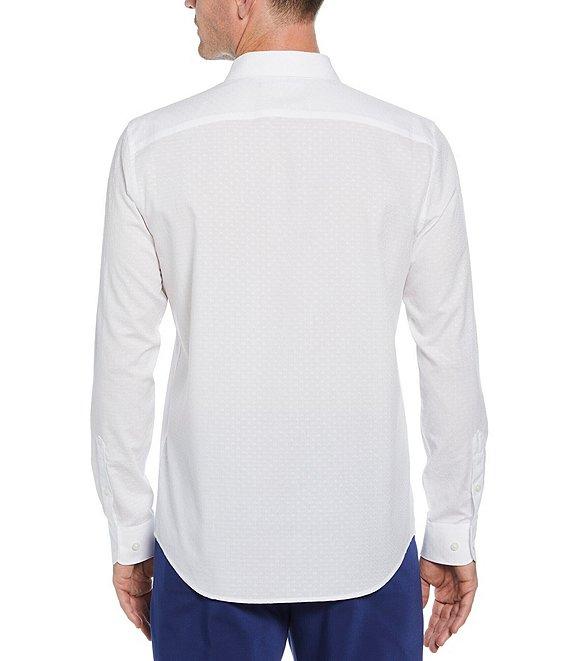 Perry Ellis Cube Print Long Sleeve Woven Shirt Product Image