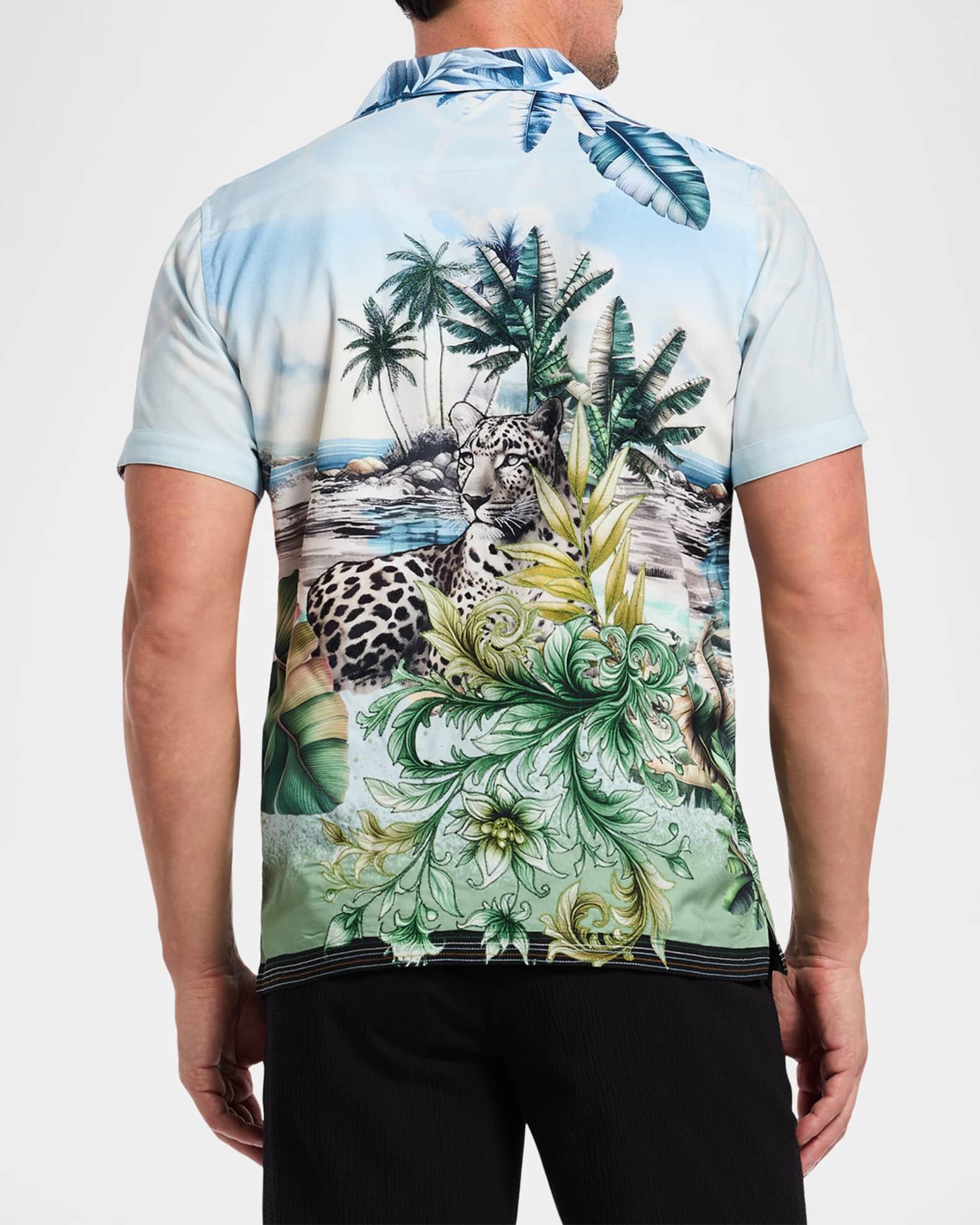 Mens Sahara Printed Camp Shirt - Product Image