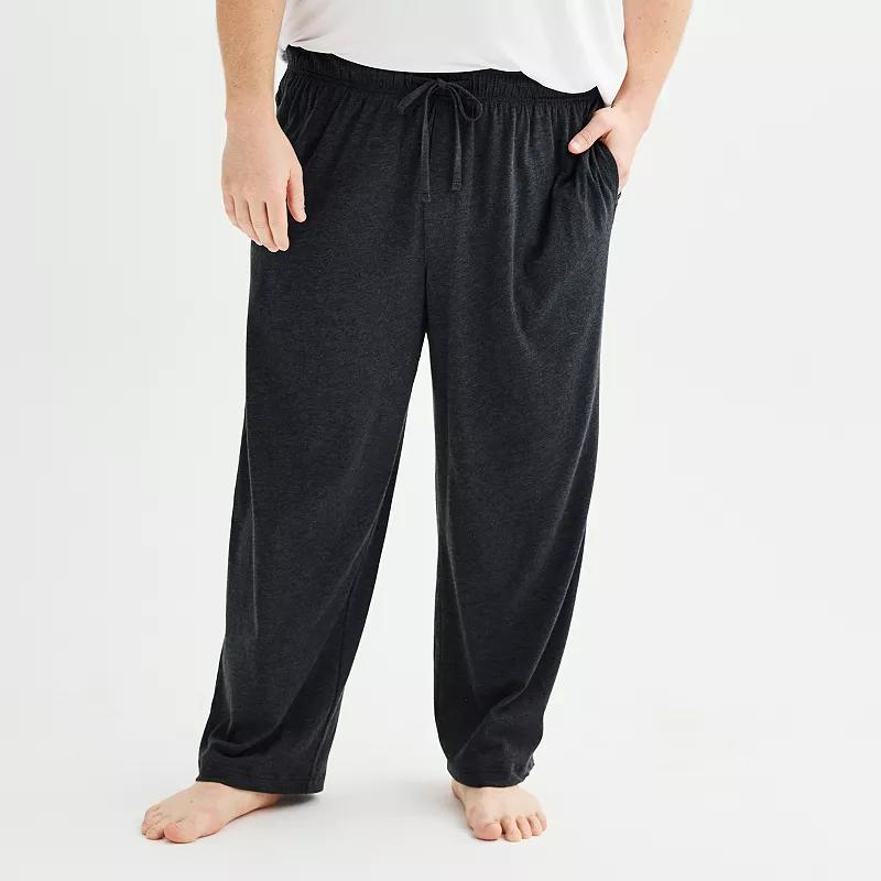 Big & Tall Sonoma Goods For Life® Essential Knit Pajama Pants, Men's, Size: 3XL Tall, Dark Silver Product Image