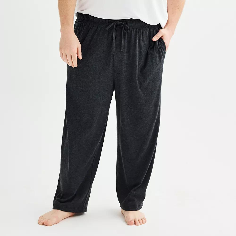 Big & Tall Sonoma Goods For Life® Essential Knit Pajama Pants, Men's, Size: 3XL Tall, Dark Silver Product Image
