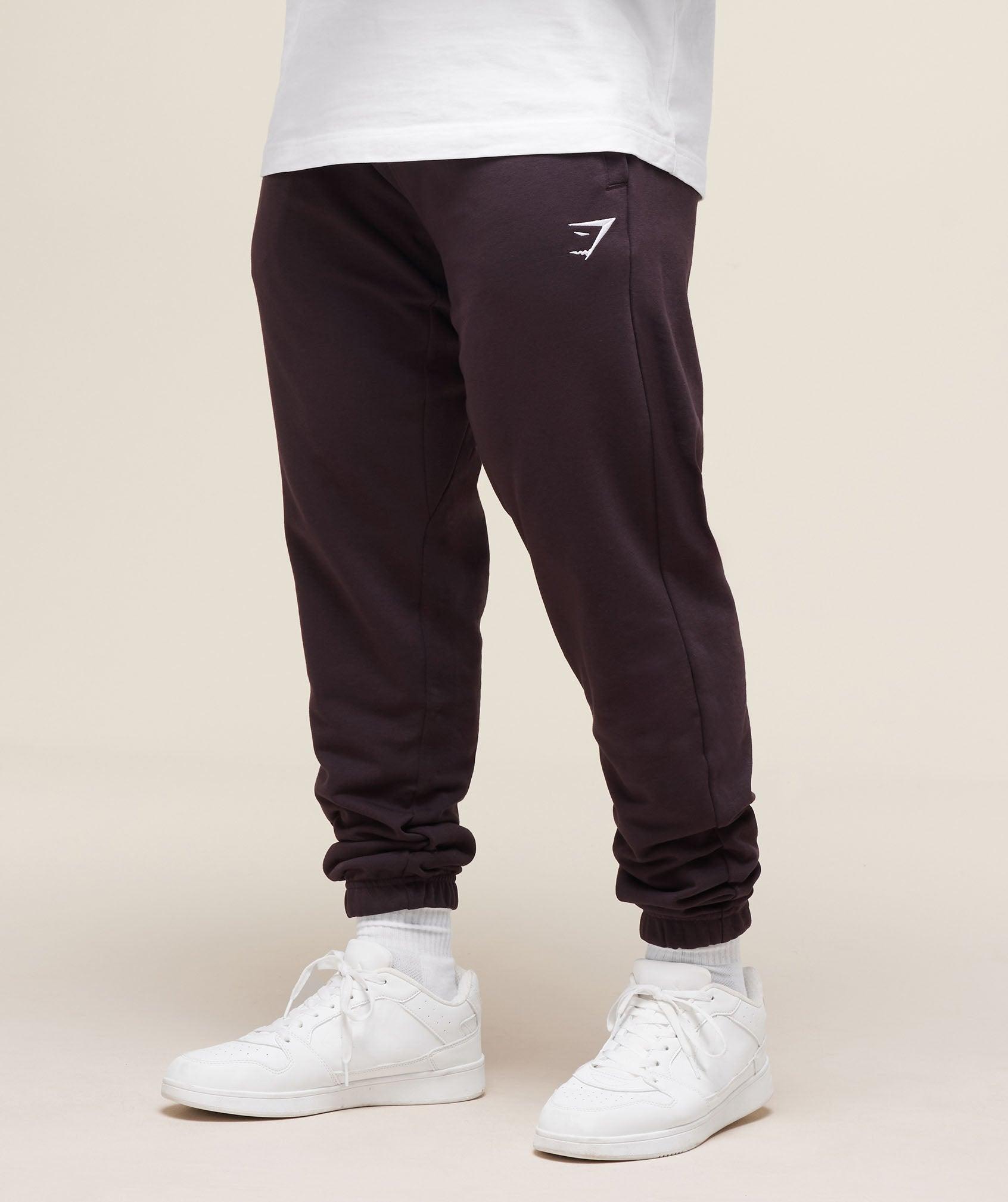 Gymshark Essential Oversized Joggers - Plum Brown Male Product Image