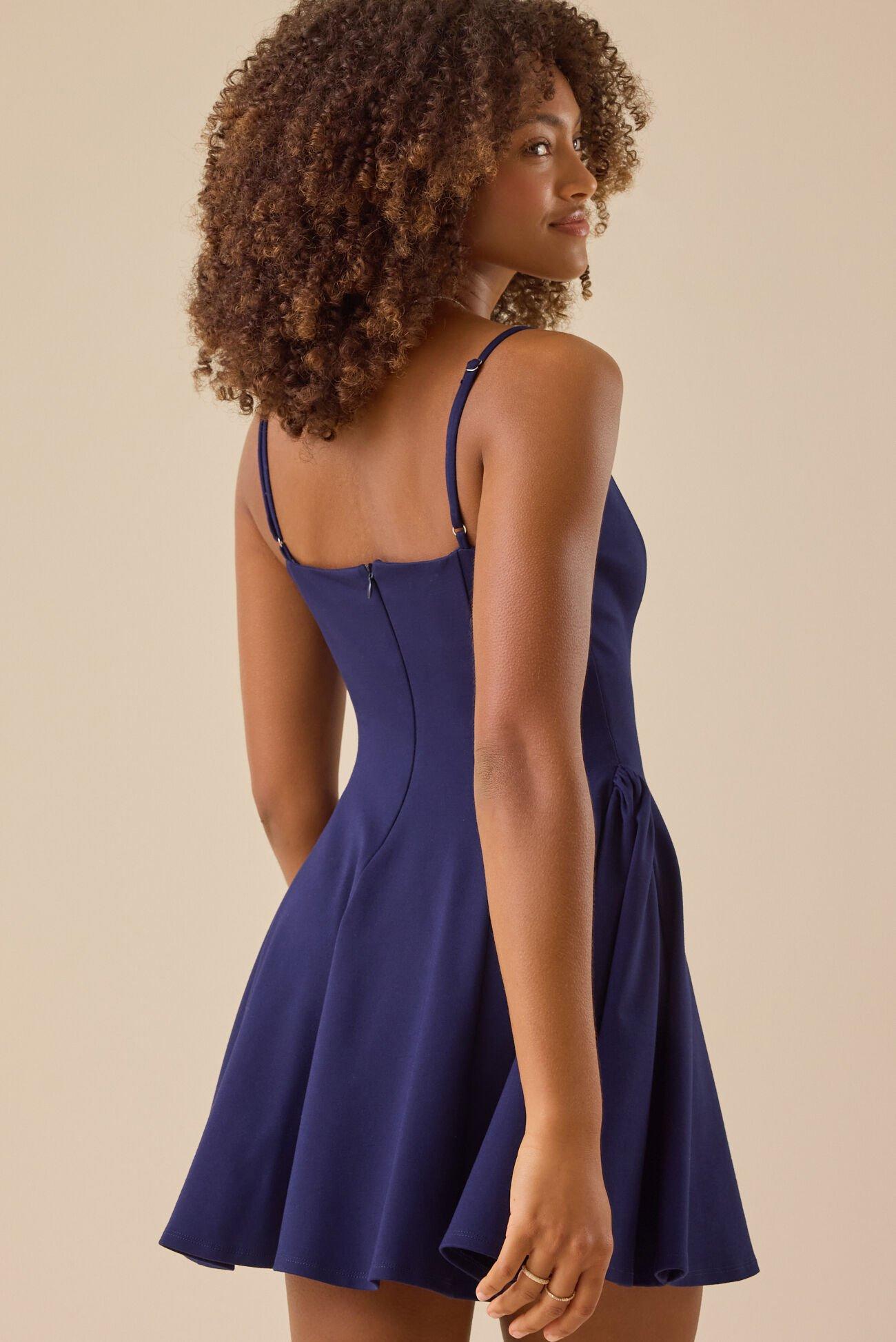 Parker Bow Mini Dress Product Image