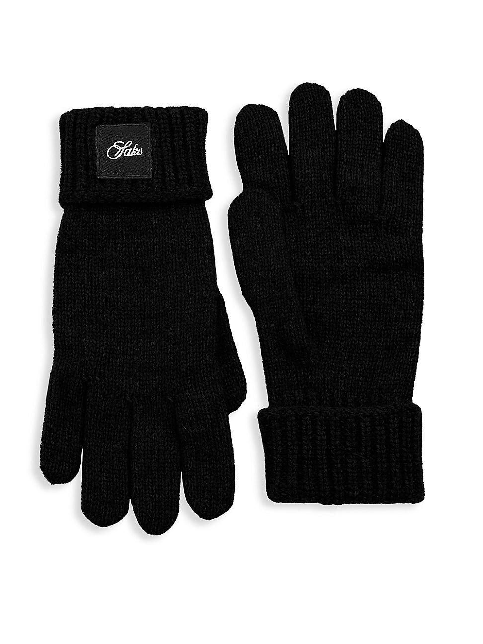 Mens COLLECTION Logo Wool & Cashmere Gloves Product Image