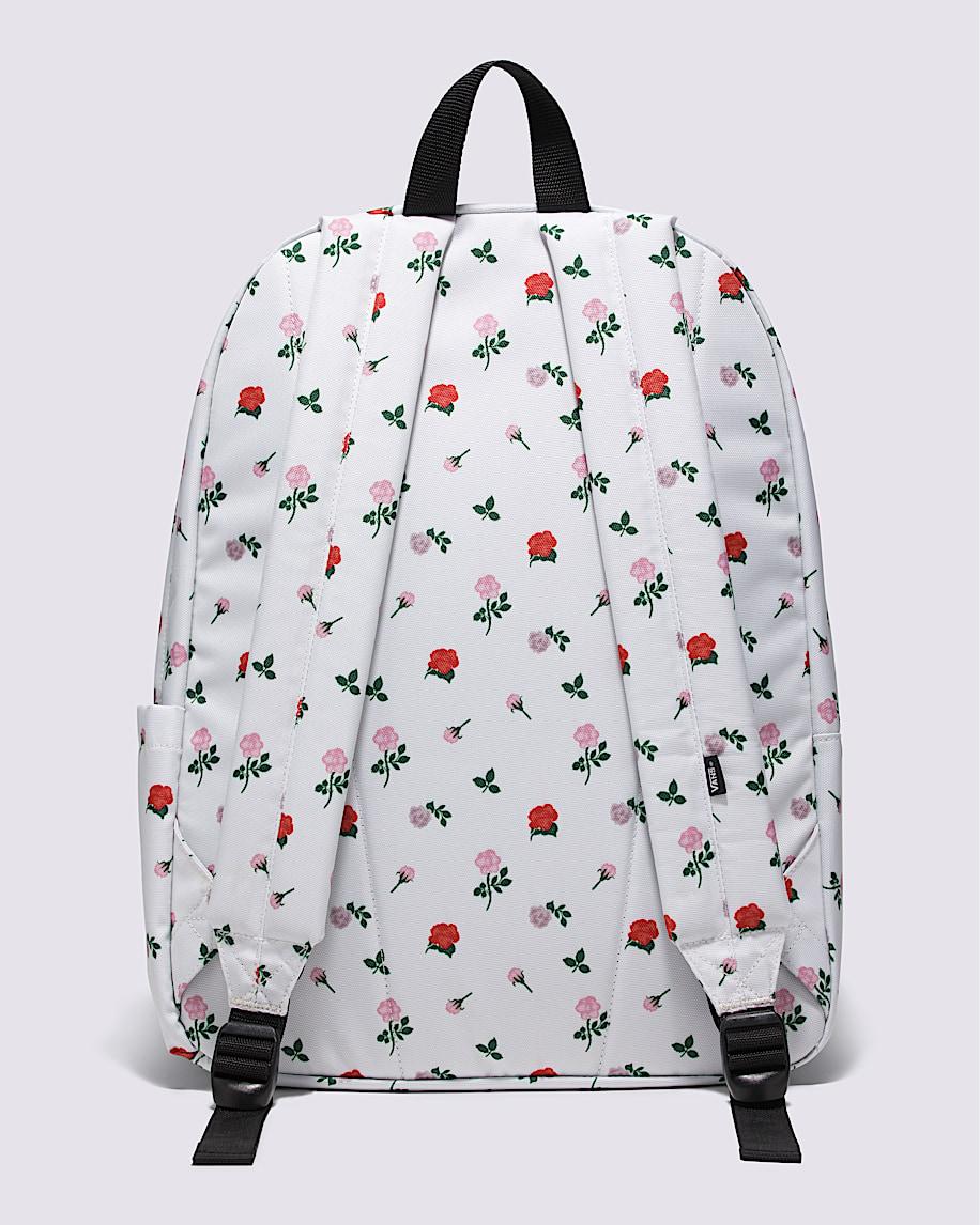 Old Skool Backpack in Egret White / Pink / Red| Vans US Product Image