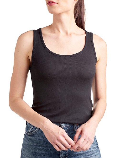 Splendid Zuma Ribbed Knit Scoop Neck Tank Top Product Image