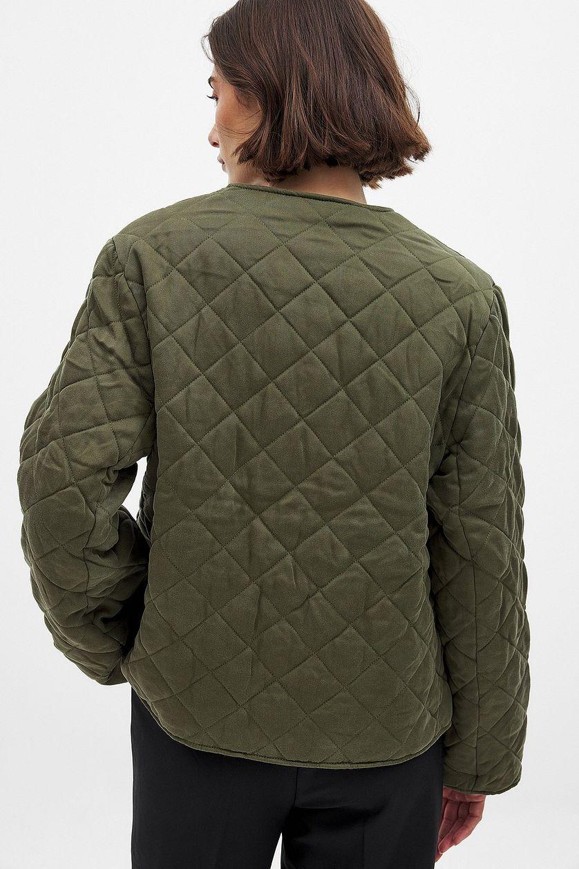 Tie Detail Quilted Jacket Product Image