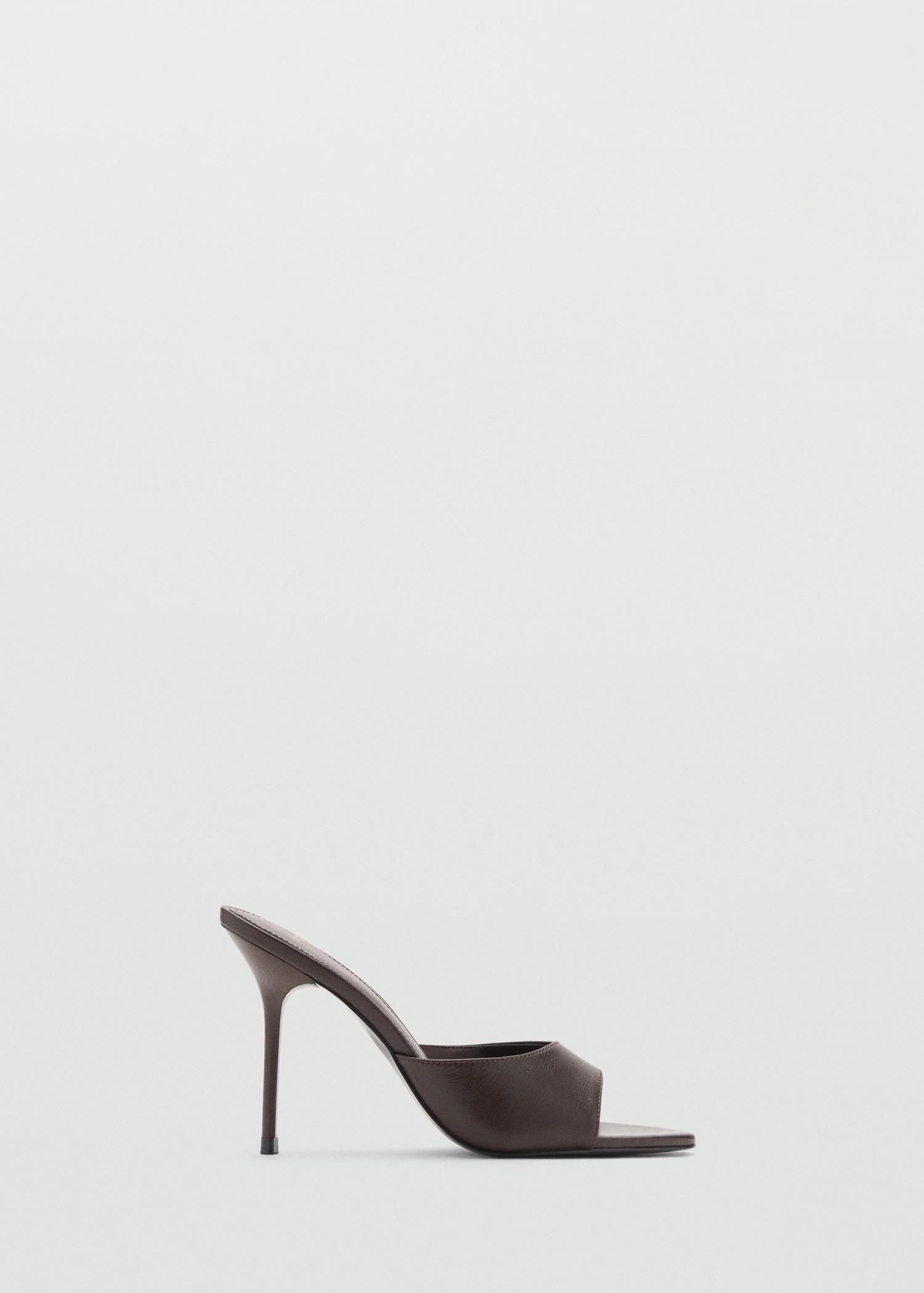 Heel leather sandals - Women | MANGO USA Product Image