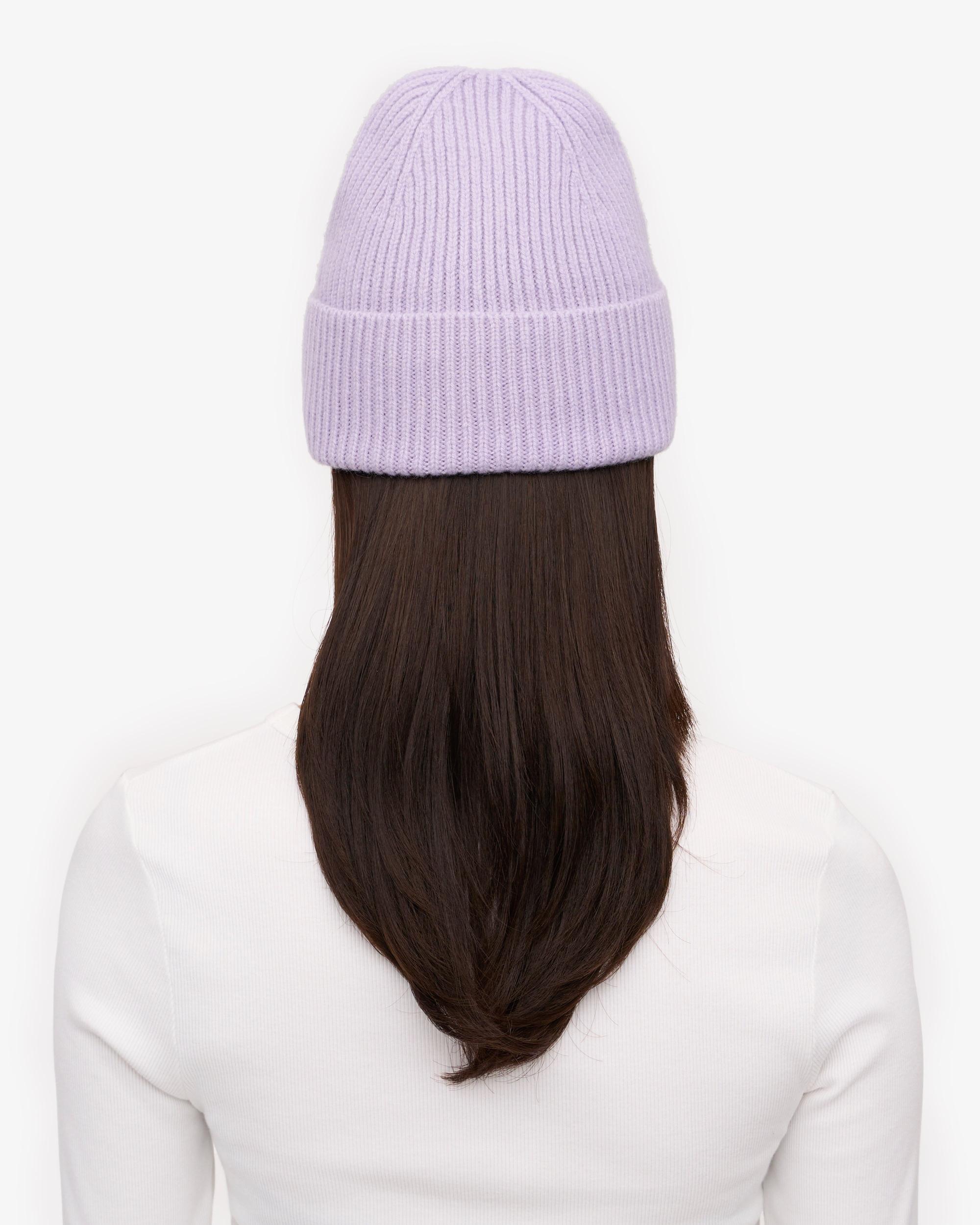 Merino Wool Beanie - Soft Lavender Product Image