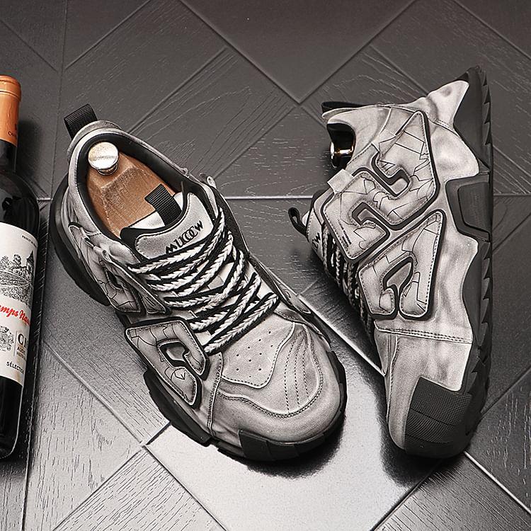 Lettering Platform Sneakers Product Image